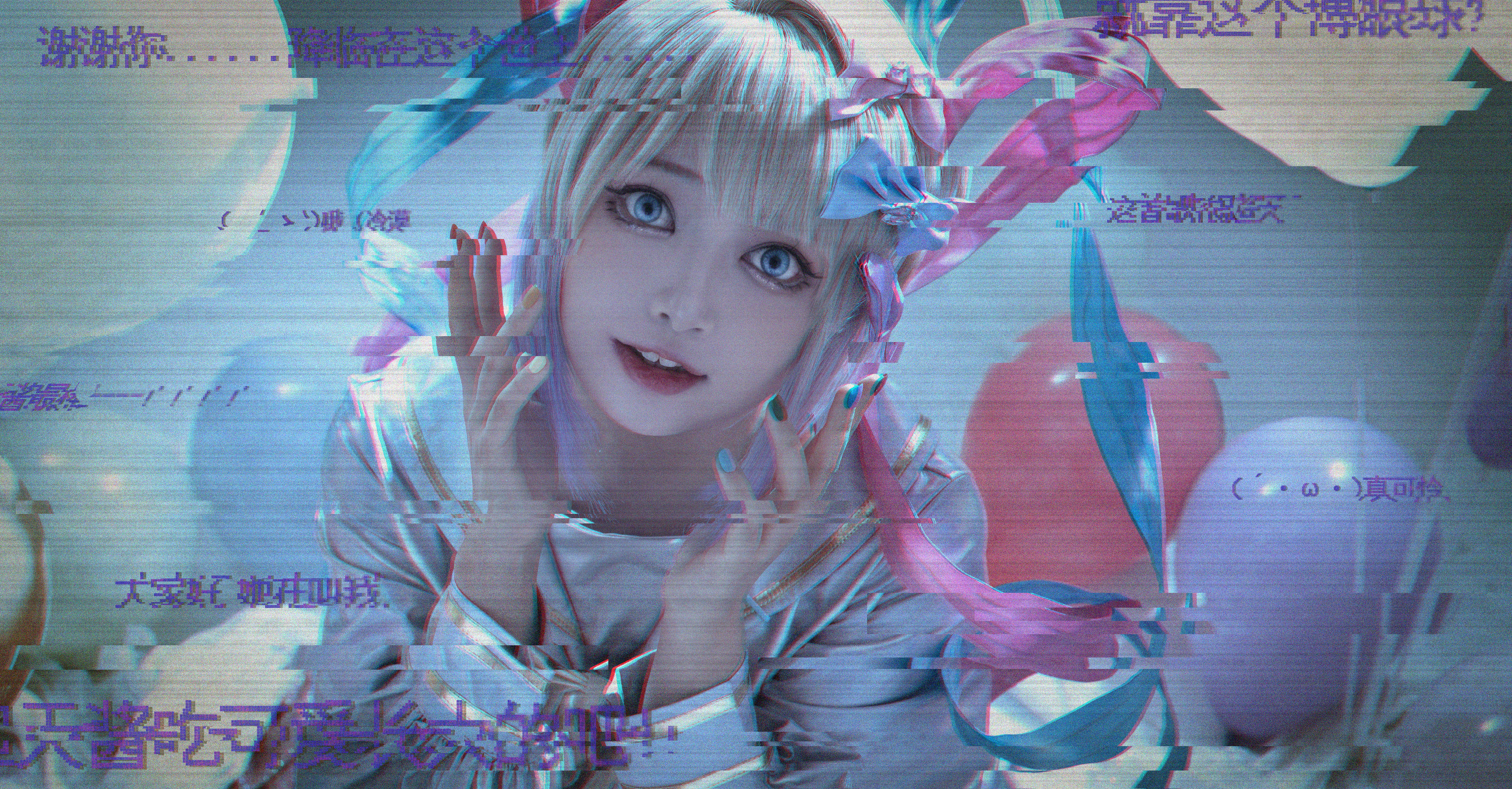 [福利COS] 斗鱼主播尤猫醒醒ovo写真 - 超天酱