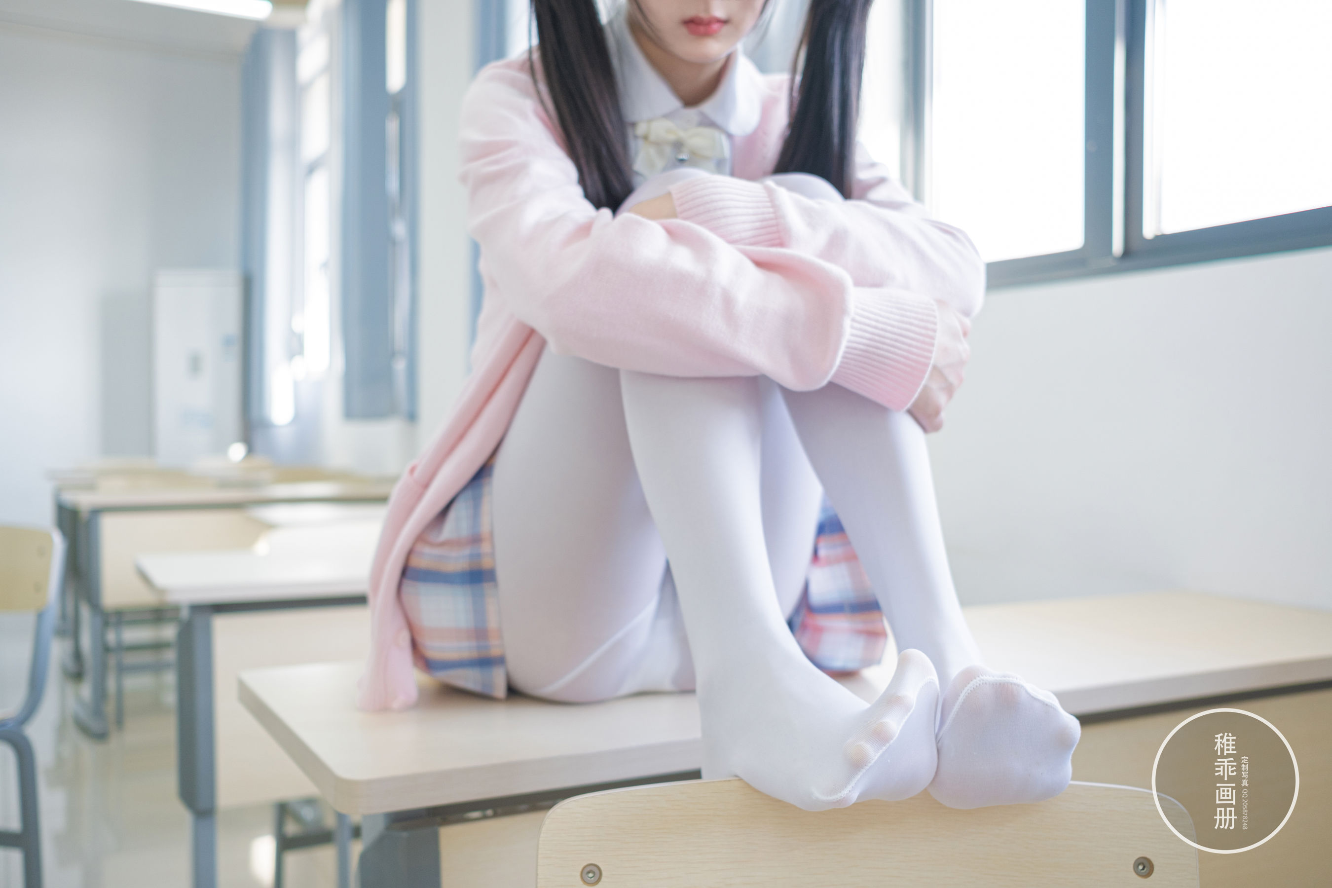 [福利COS] 柴系小乖(稚乖画册) - 夜夜 80D 白丝JK