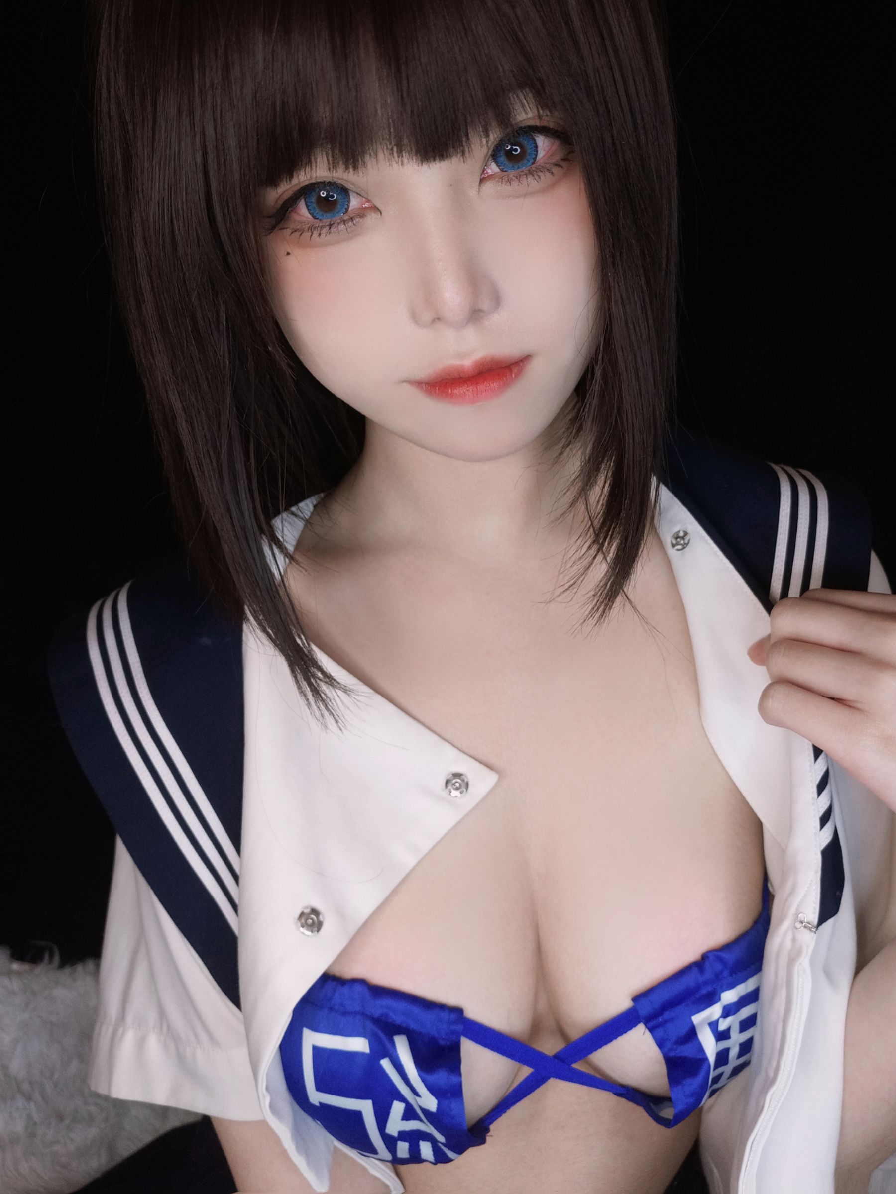 [福利COS] 萌系小姐姐蜜汁猫裘 - 坏学妹自拍