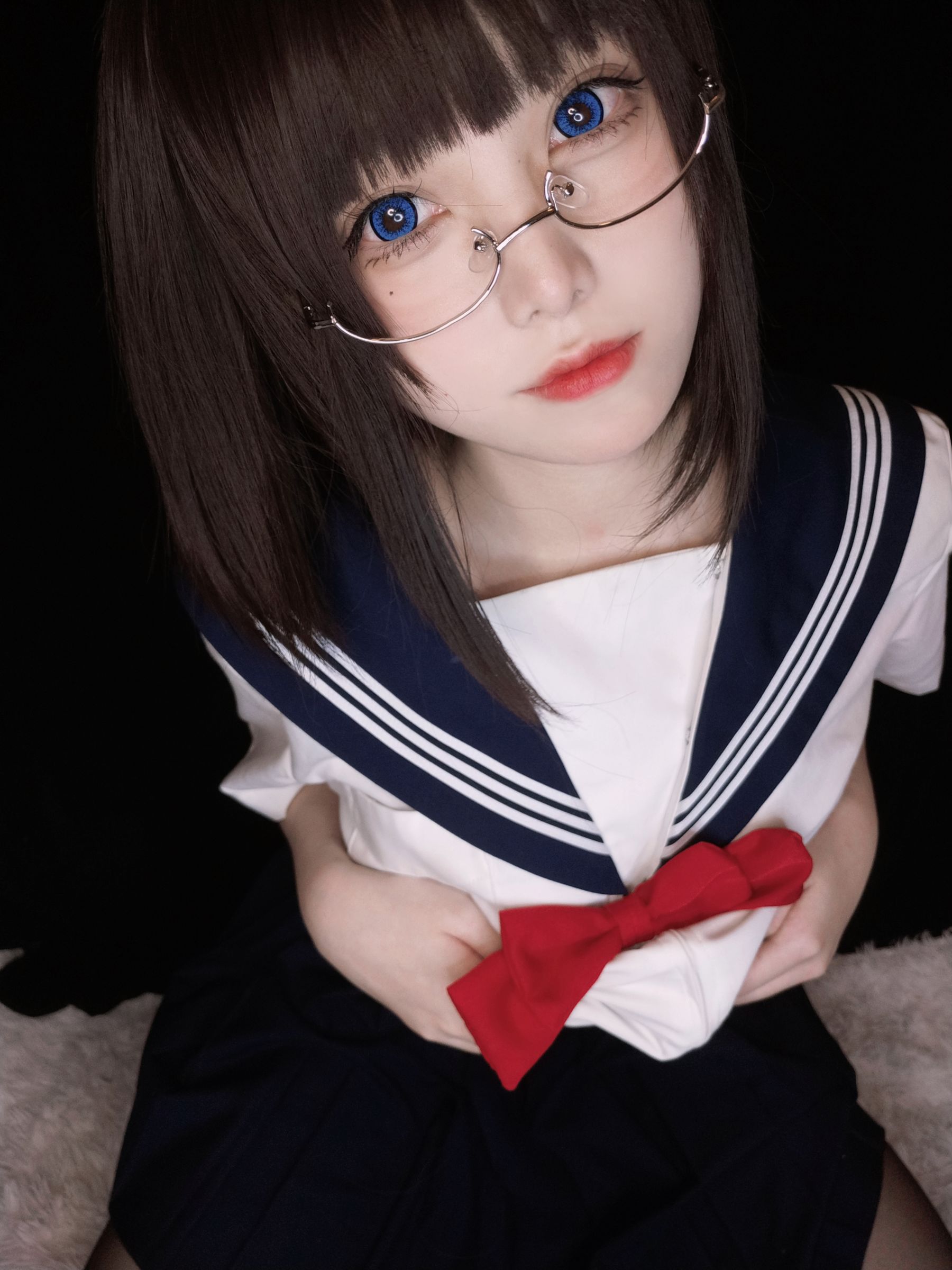 [福利COS] 萌系小姐姐蜜汁猫裘 - 坏学妹自拍