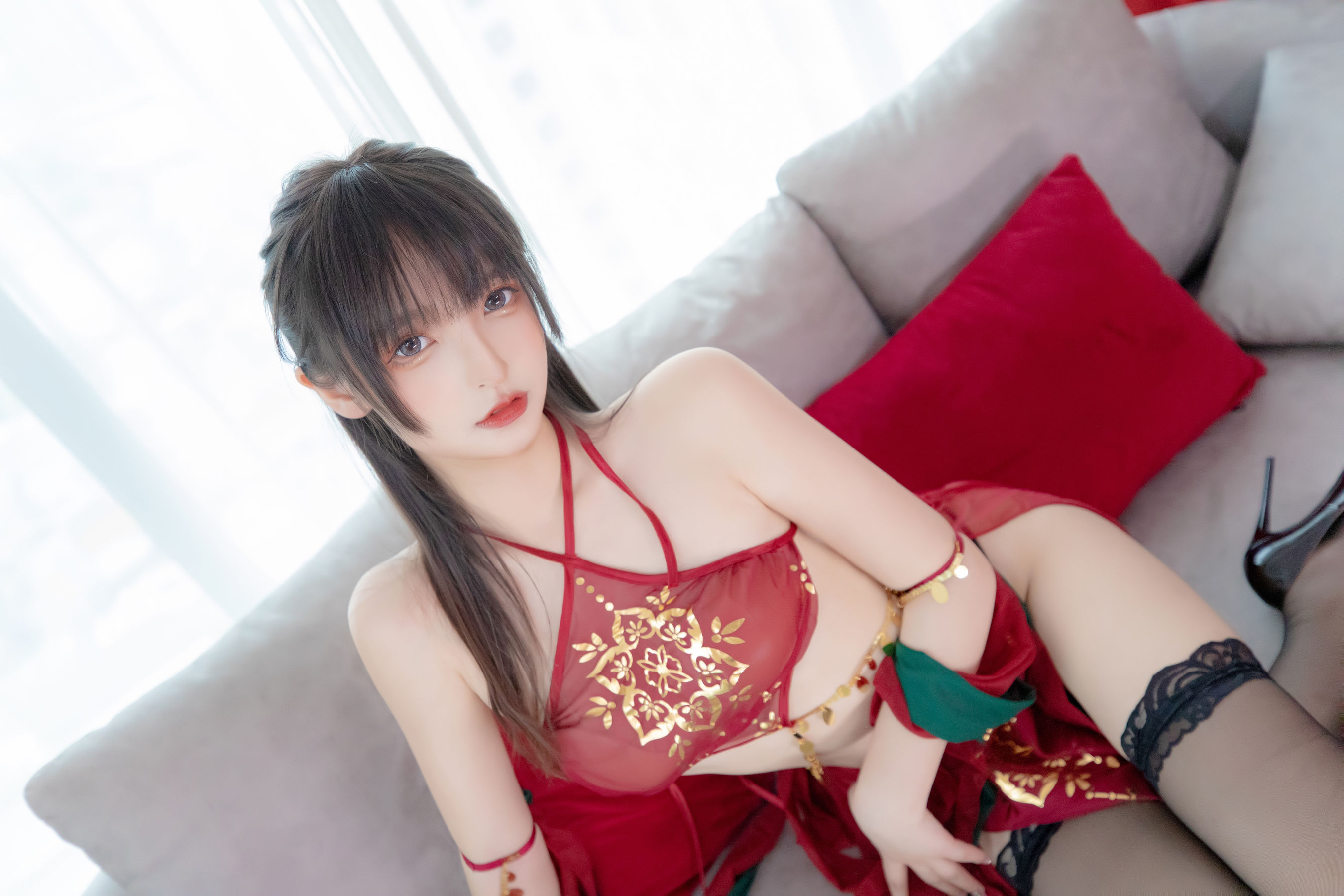[福利COS] 萝莉神楽板真冬 - 恋恋红尘