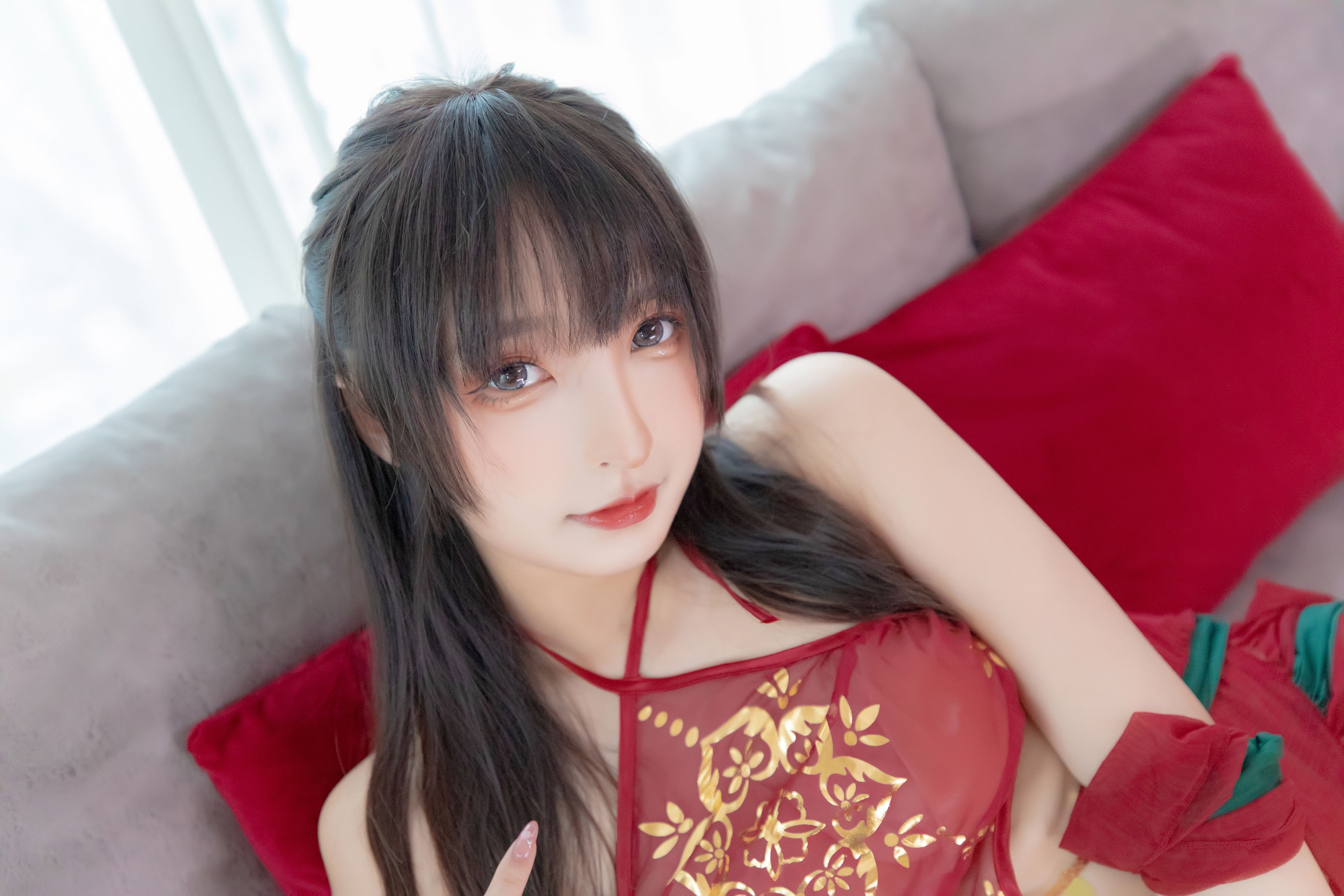 [福利COS] 萝莉神楽板真冬 - 恋恋红尘