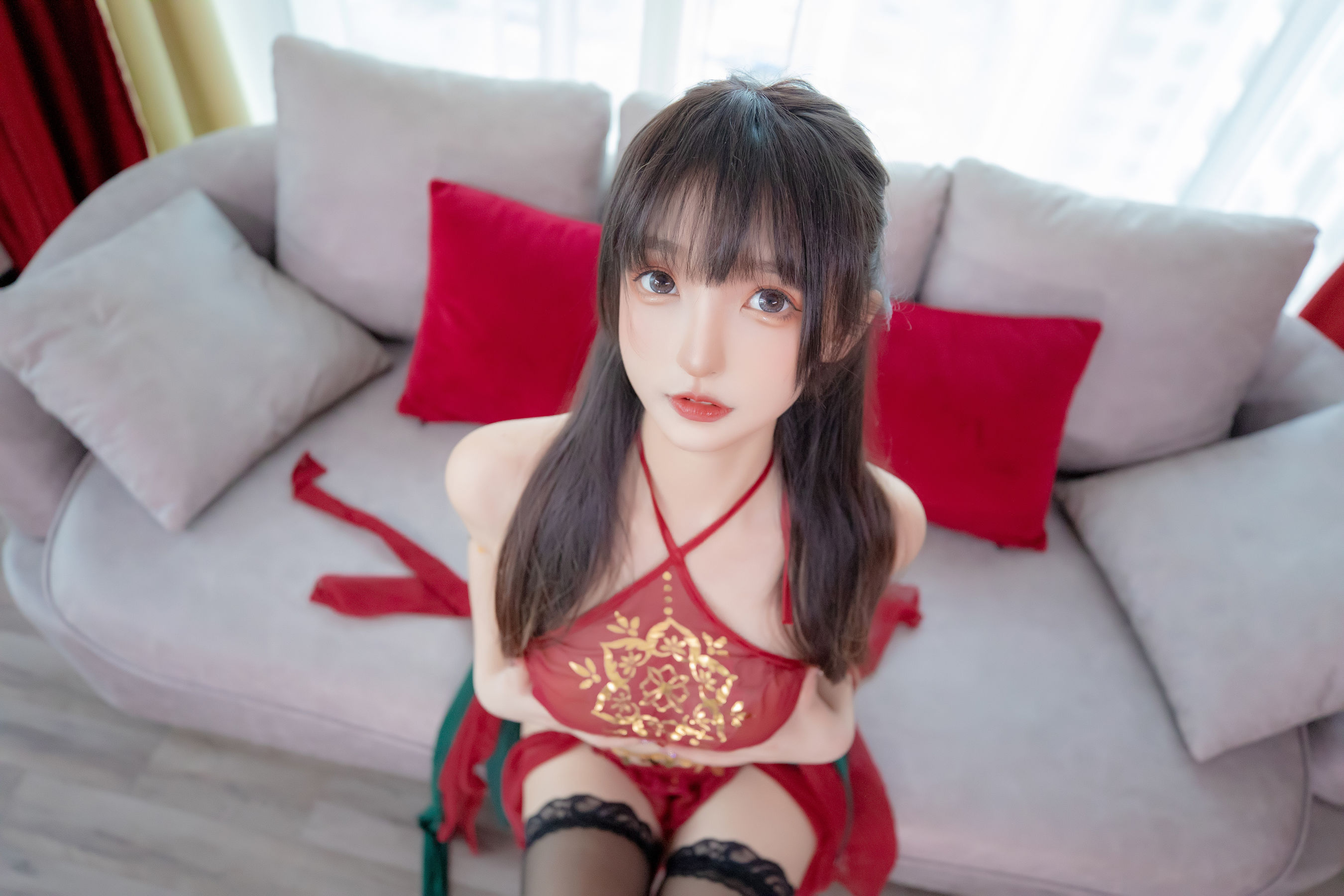 [福利COS] 萝莉神楽板真冬 - 恋恋红尘