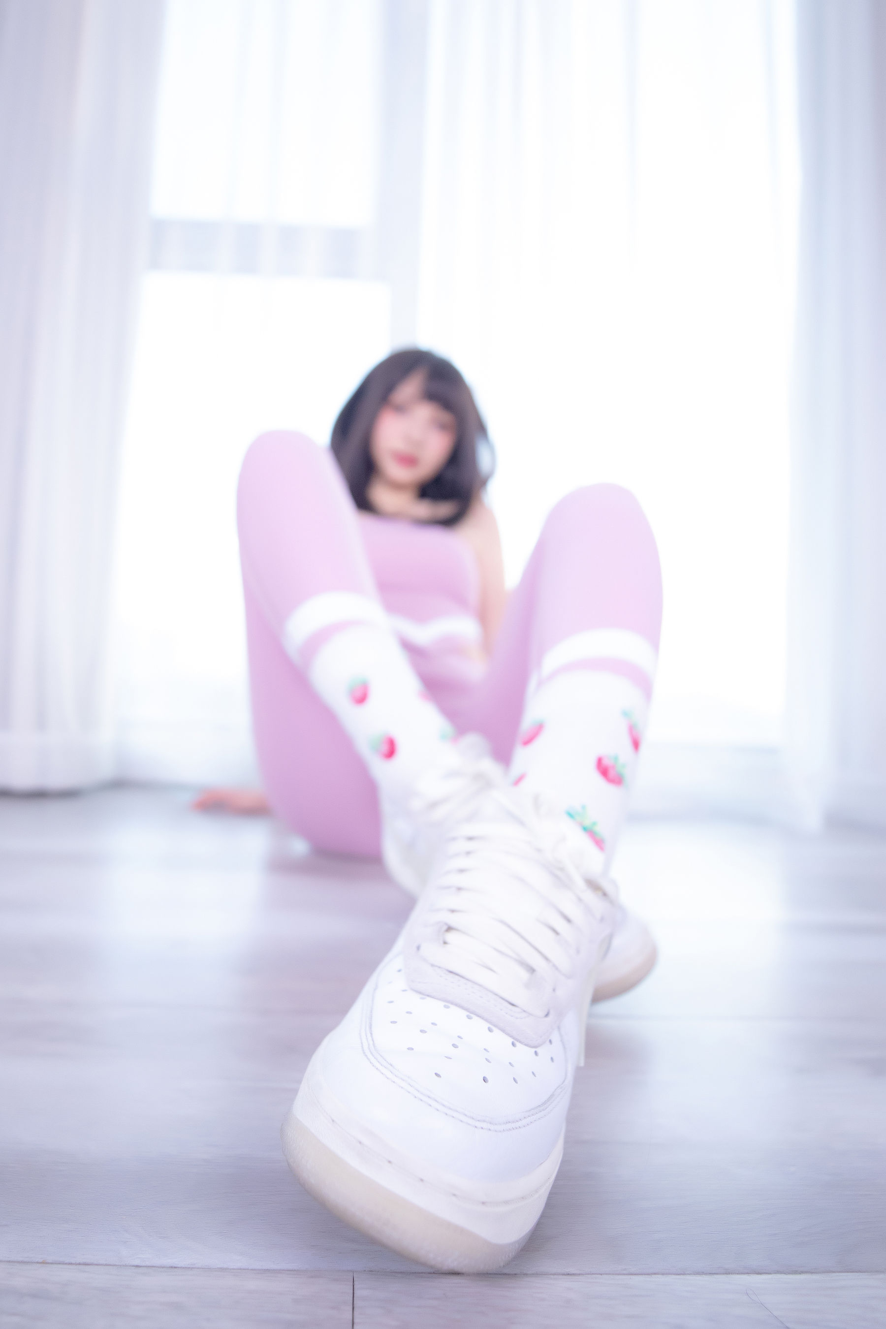[福利COS] 萝莉神楽板真冬 草莓蜜桃