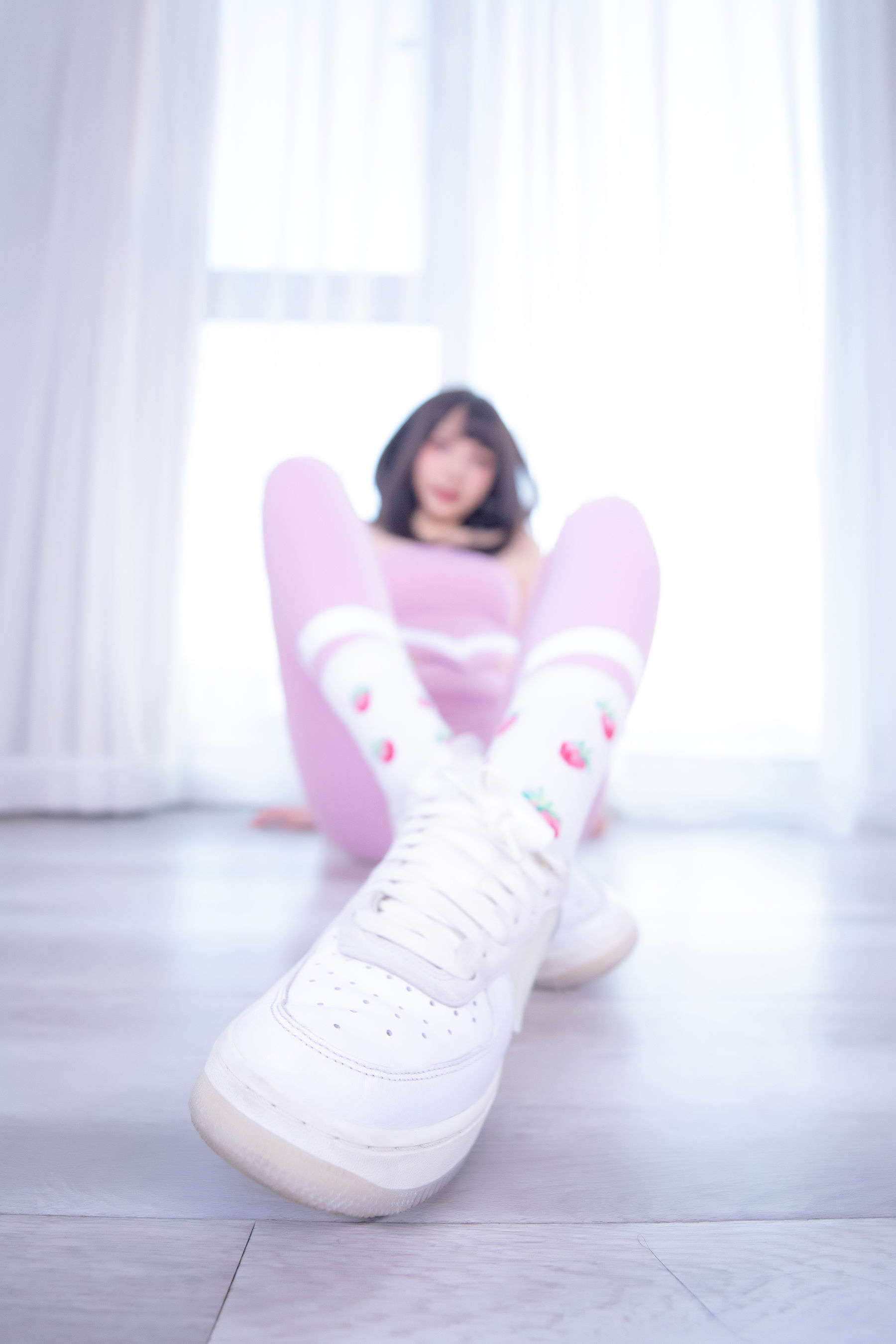 [福利COS] 萝莉神楽板真冬 草莓蜜桃