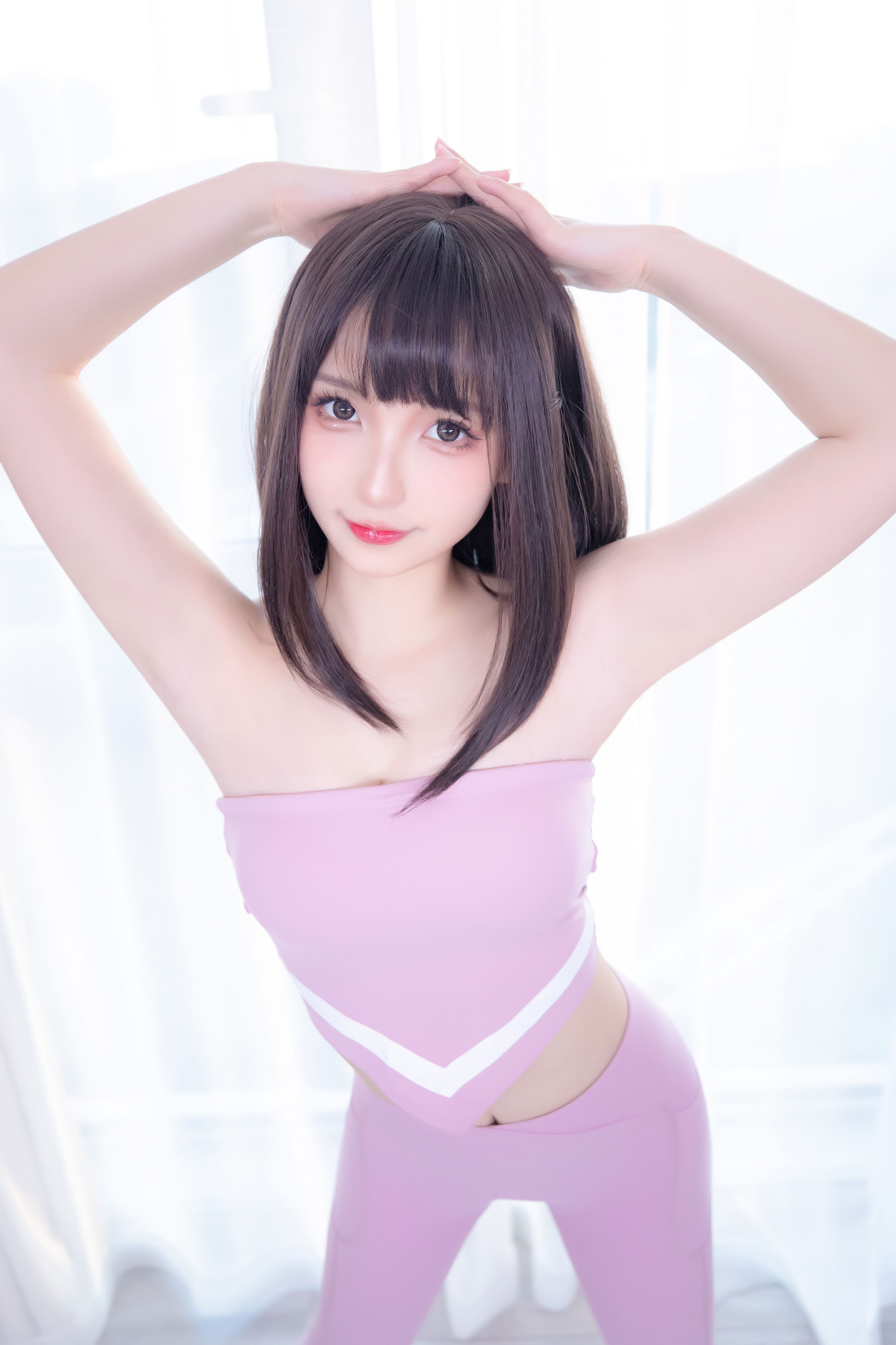 [福利COS] 萝莉神楽板真冬 草莓蜜桃