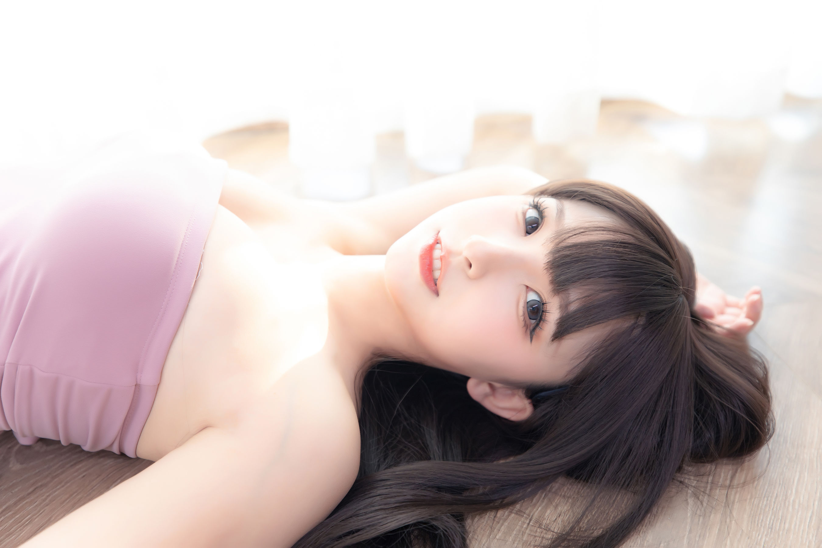 [福利COS] 萝莉神楽板真冬 草莓蜜桃