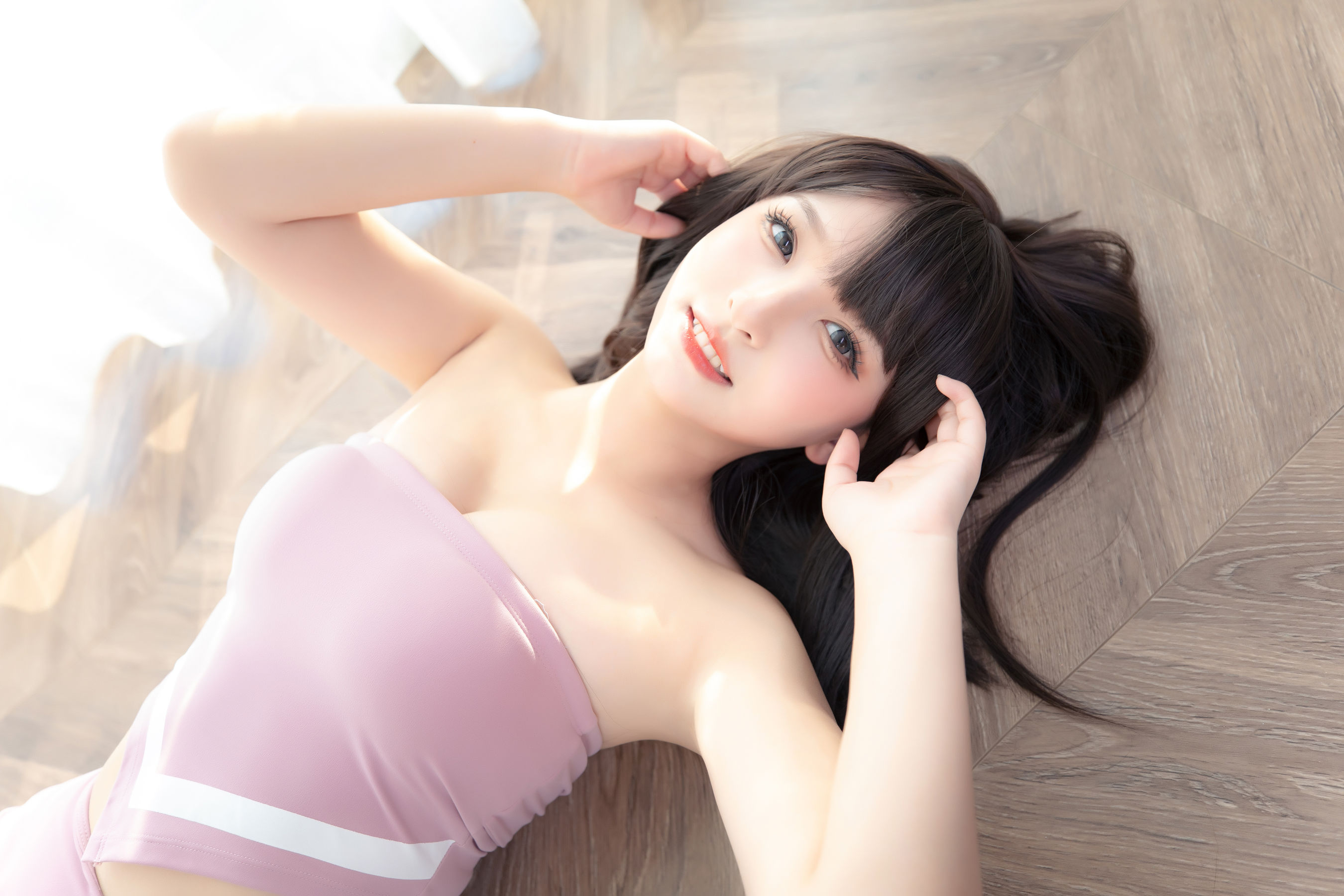 [福利COS] 萝莉神楽板真冬 草莓蜜桃