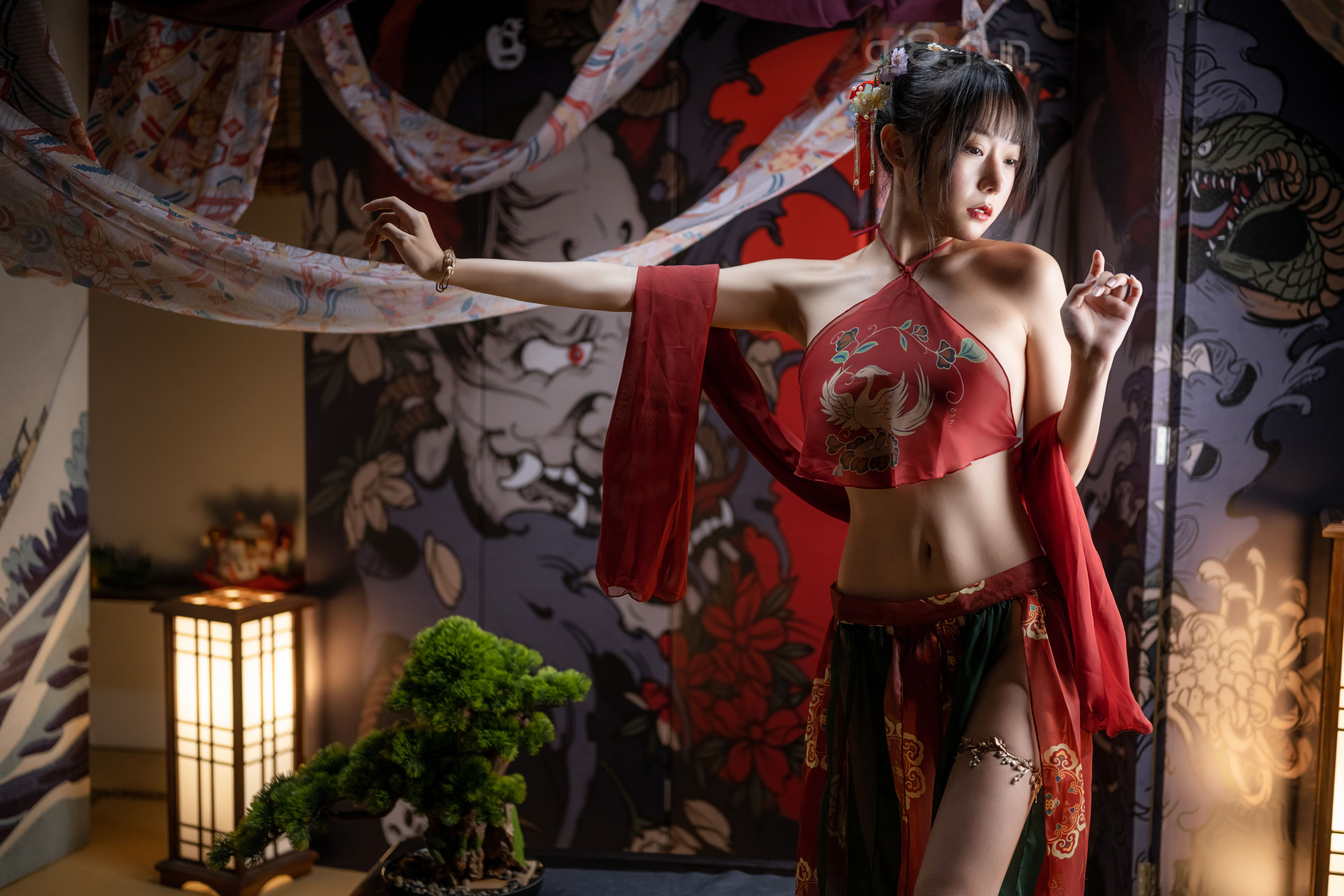 [福利COS] 香草喵露露写真 - 2022春节贺图