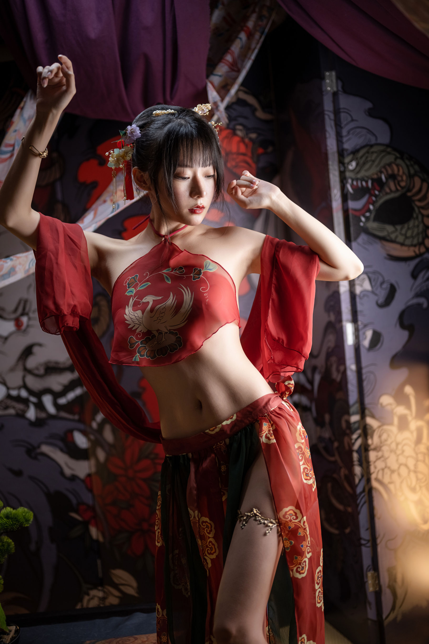 [福利COS] 香草喵露露写真 - 2022春节贺图
