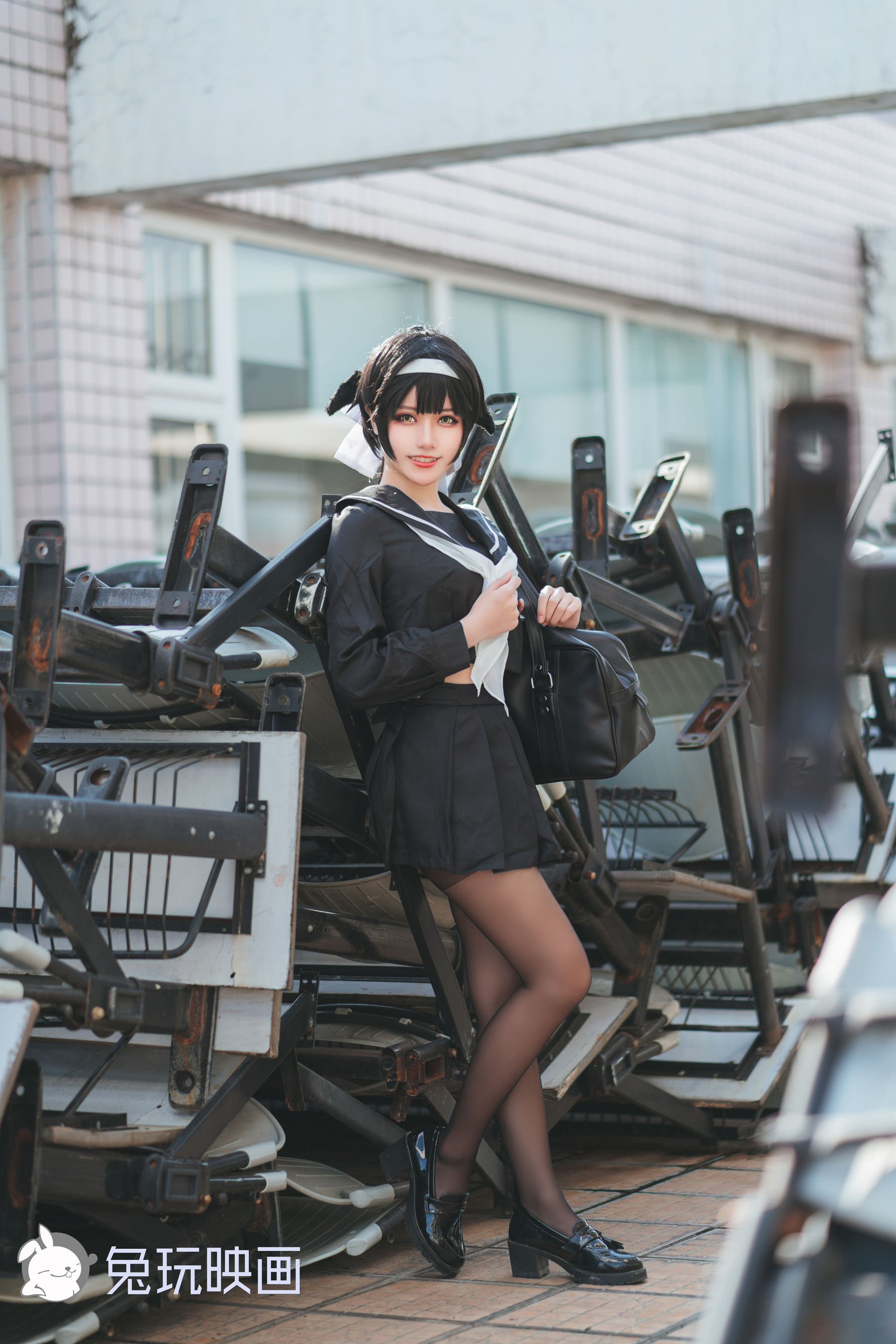 [兔玩映画] - JK制服 Vol.001 高雄爱宕