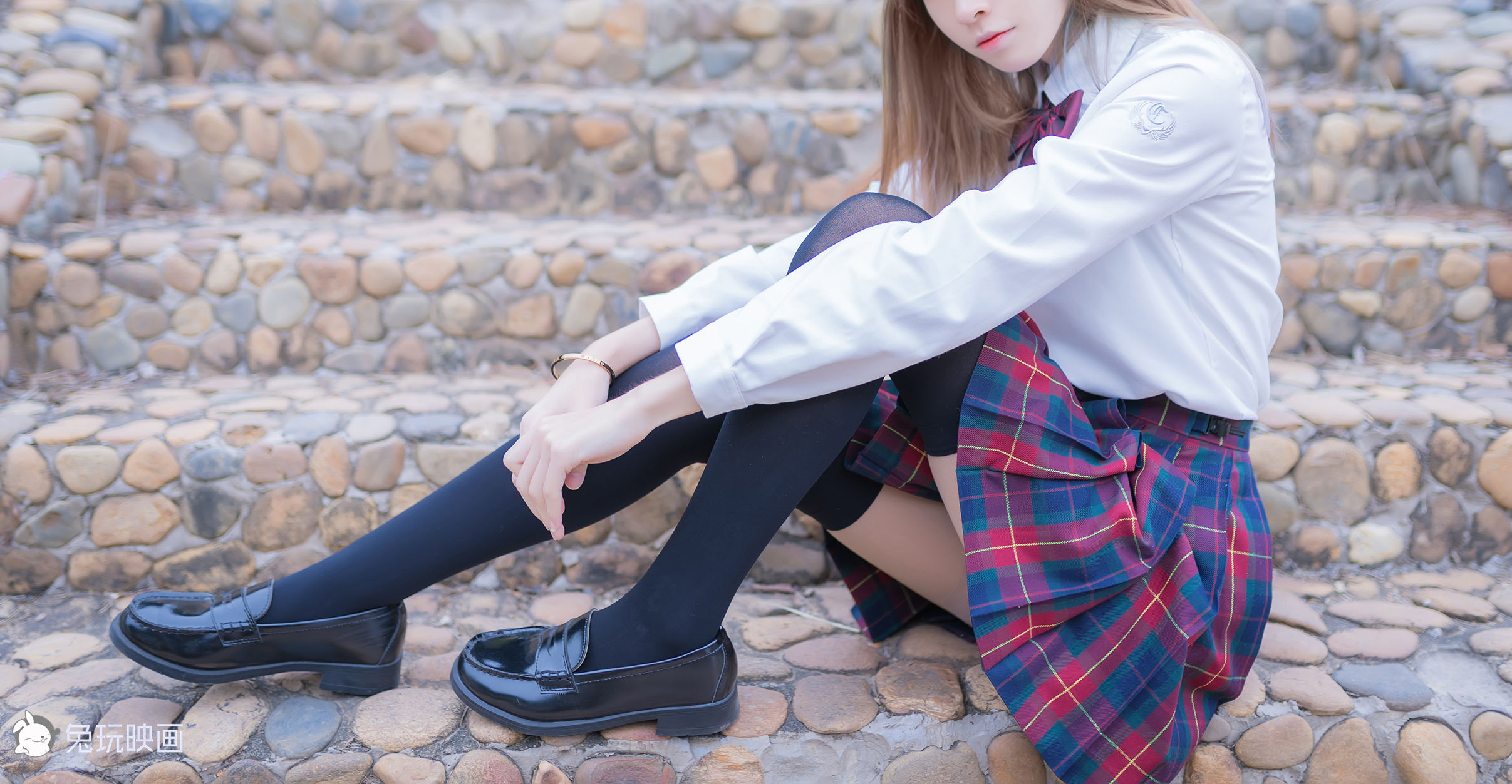 [兔玩映画] - JK制服 Vol.006 绿草坪
