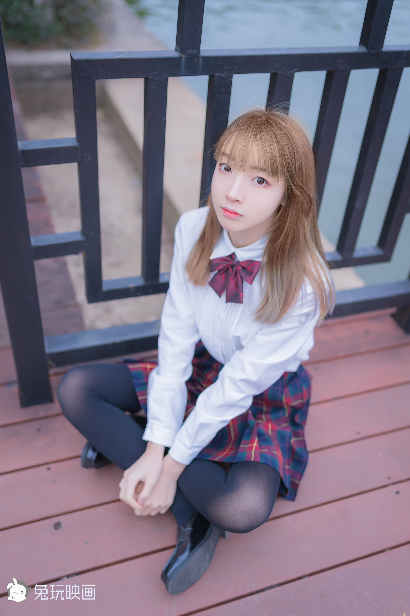 [兔玩映画] - JK制服 Vol.006 绿草坪