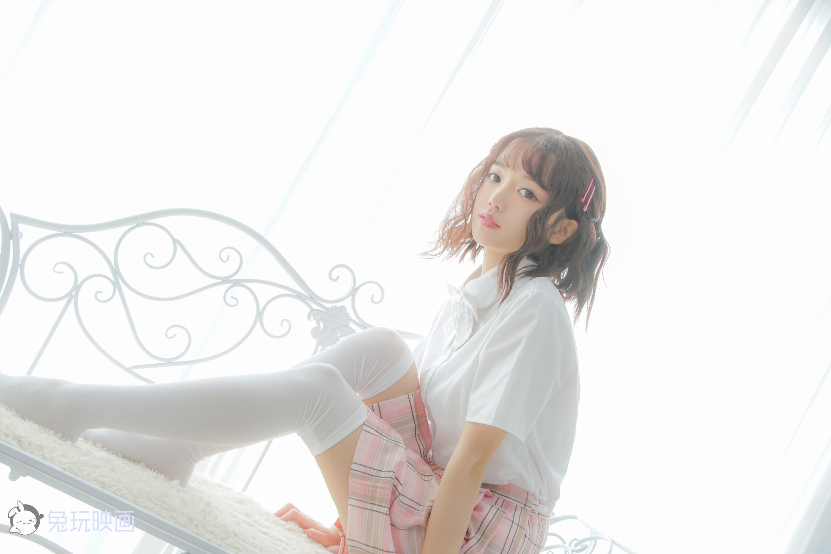 [兔玩映画] - JK制服 Vol.008 粉色回忆