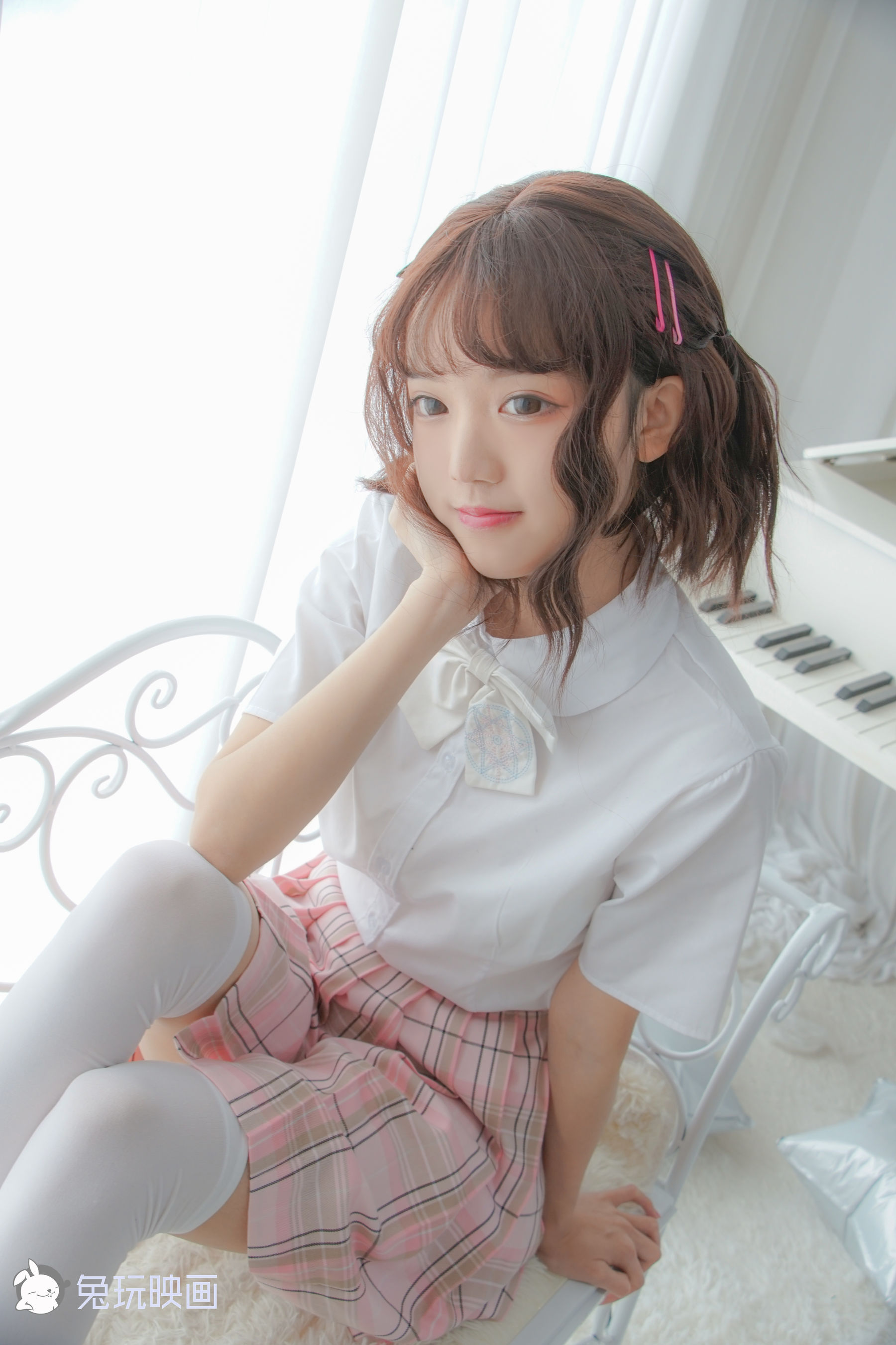 [兔玩映画] - JK制服 Vol.008 粉色回忆