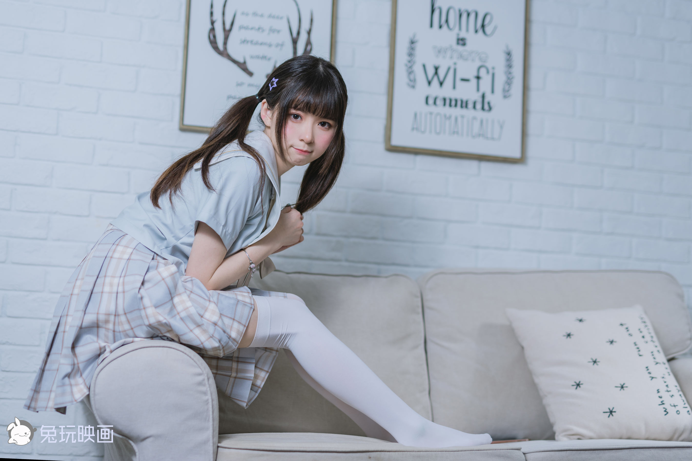 [兔玩映画] - JK制服 Vol.011 旺仔牛奶