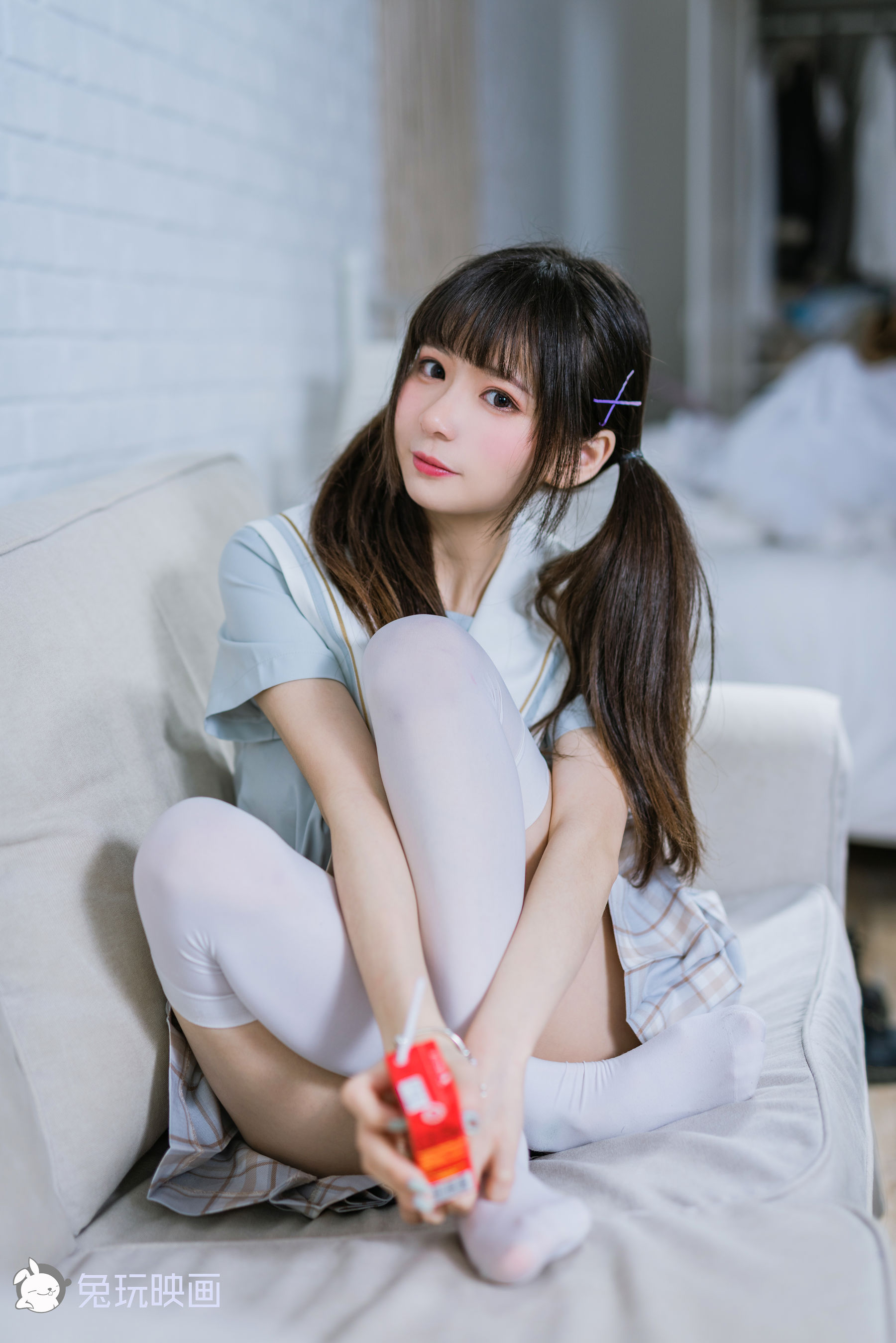 [兔玩映画] - JK制服 Vol.011 旺仔牛奶