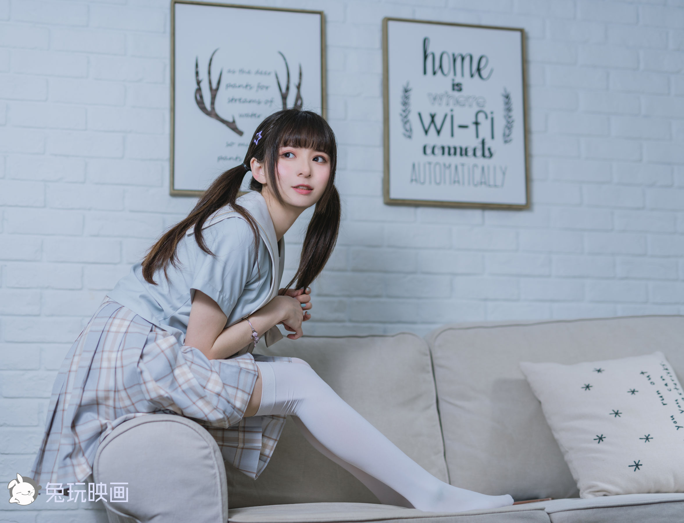[兔玩映画] - JK制服 Vol.011 旺仔牛奶