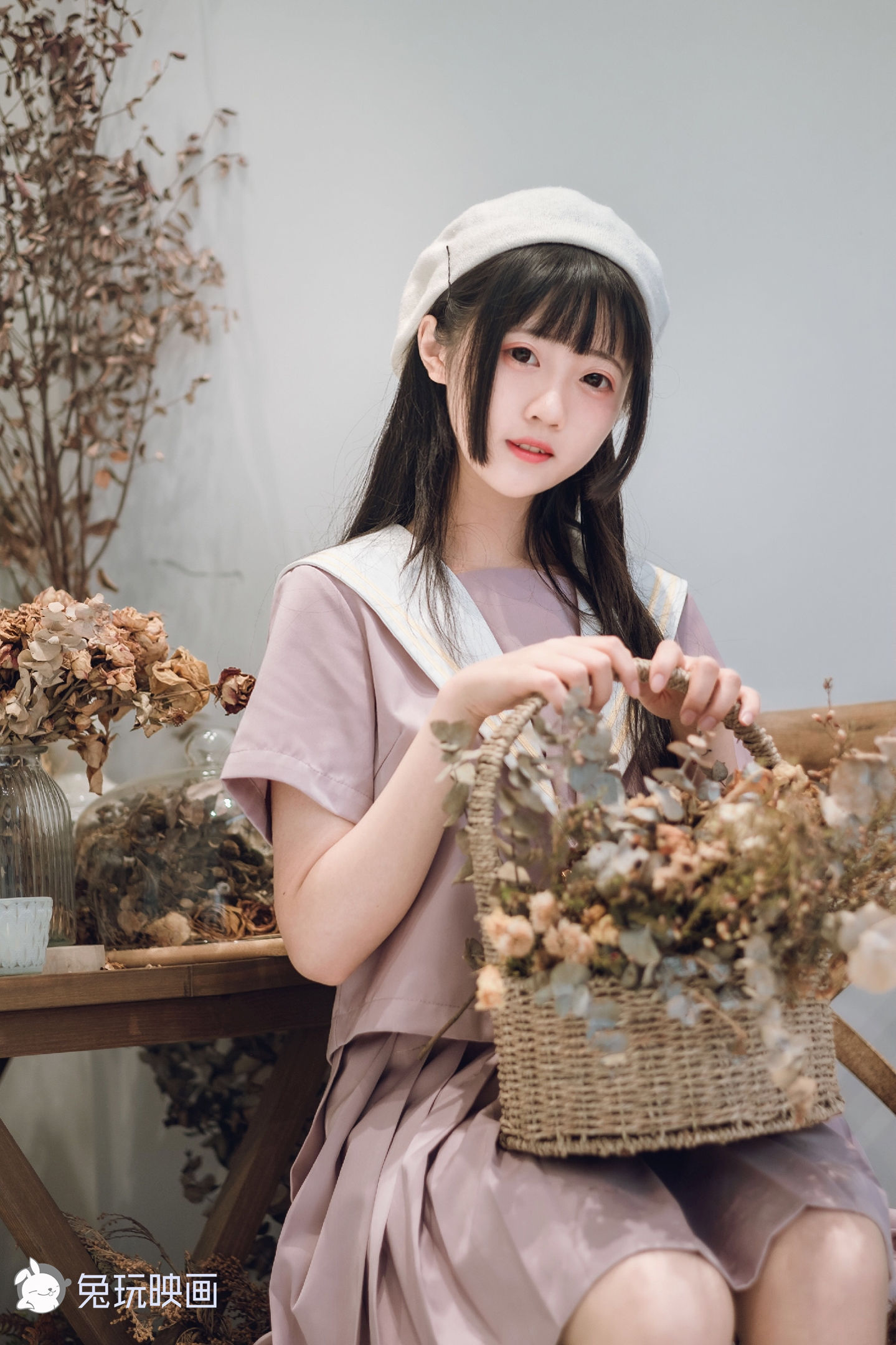 [兔玩映画] - JK制服 Vol.014 紫色迷情