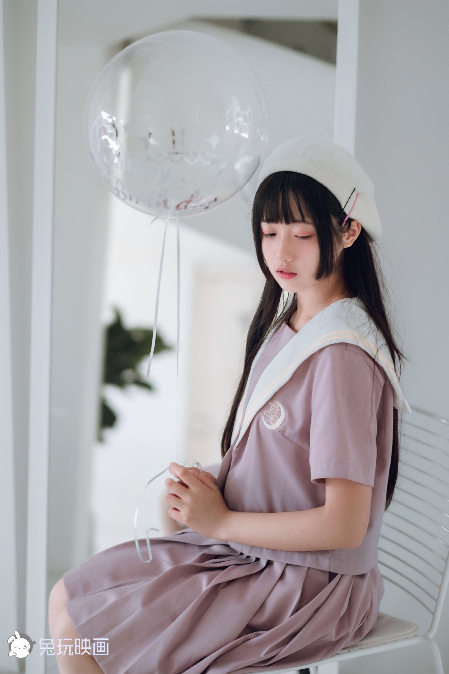 [兔玩映画] - JK制服 Vol.014 紫色迷情