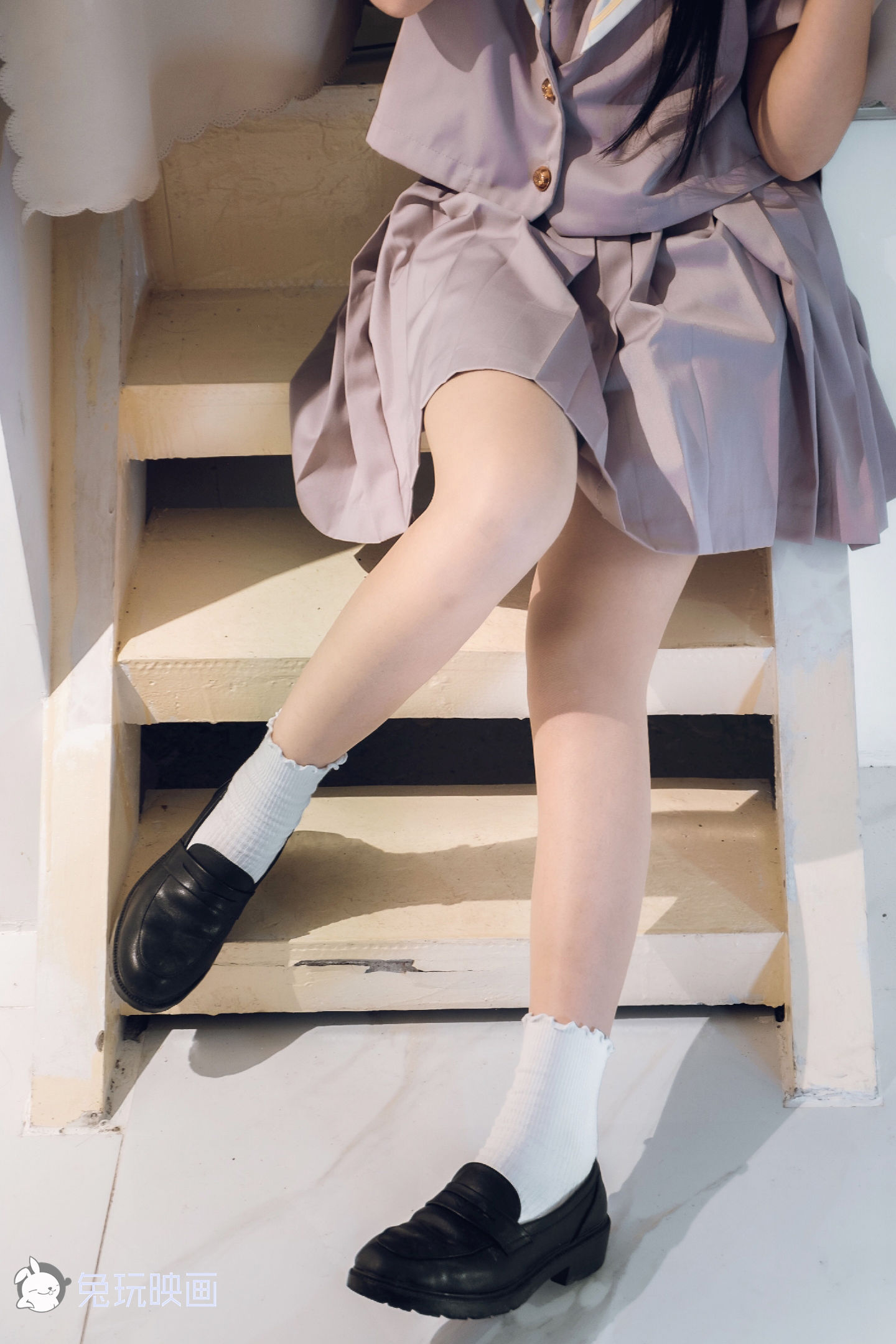 [兔玩映画] - JK制服 Vol.014 紫色迷情