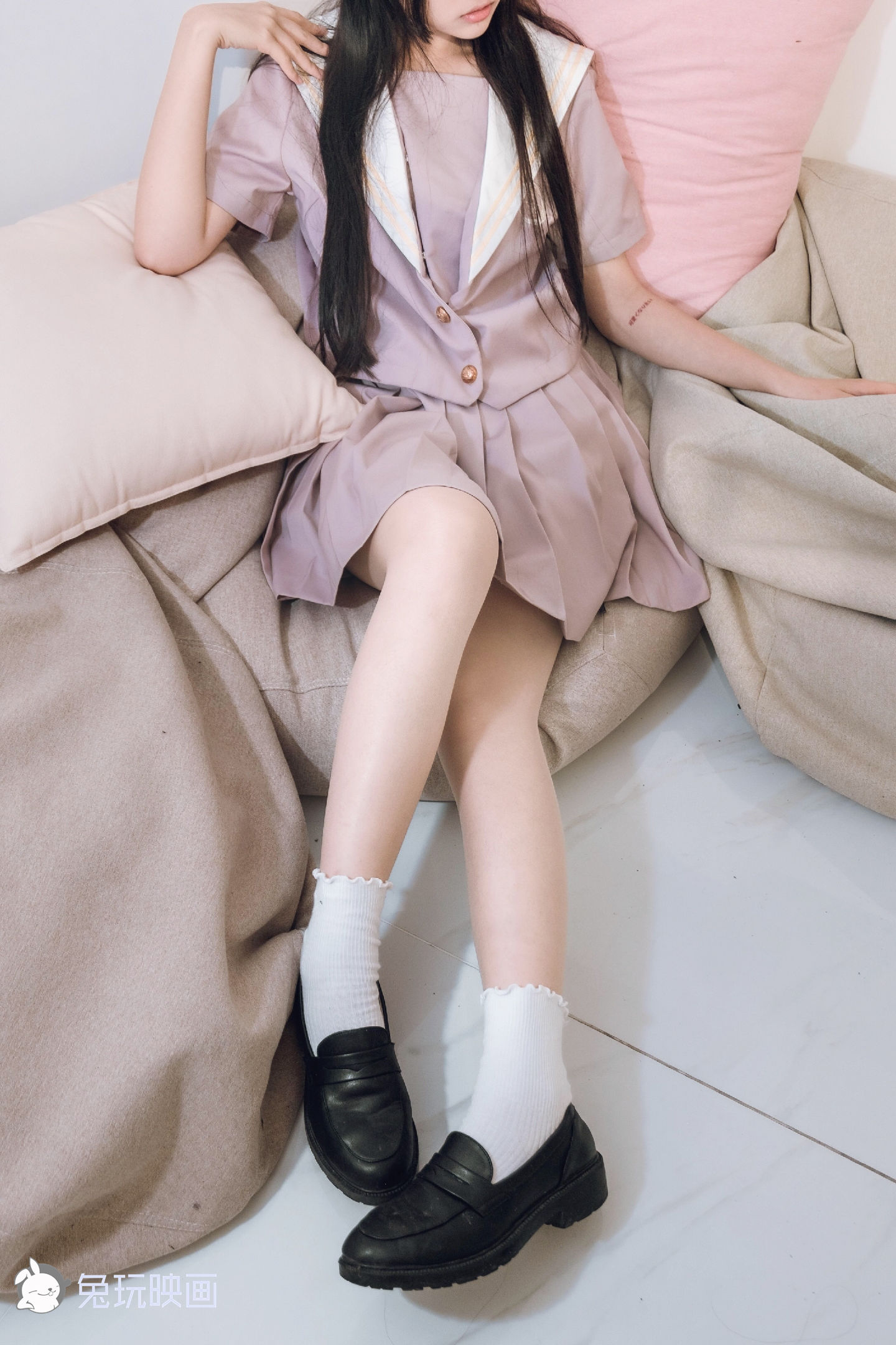[兔玩映画] - JK制服 Vol.014 紫色迷情