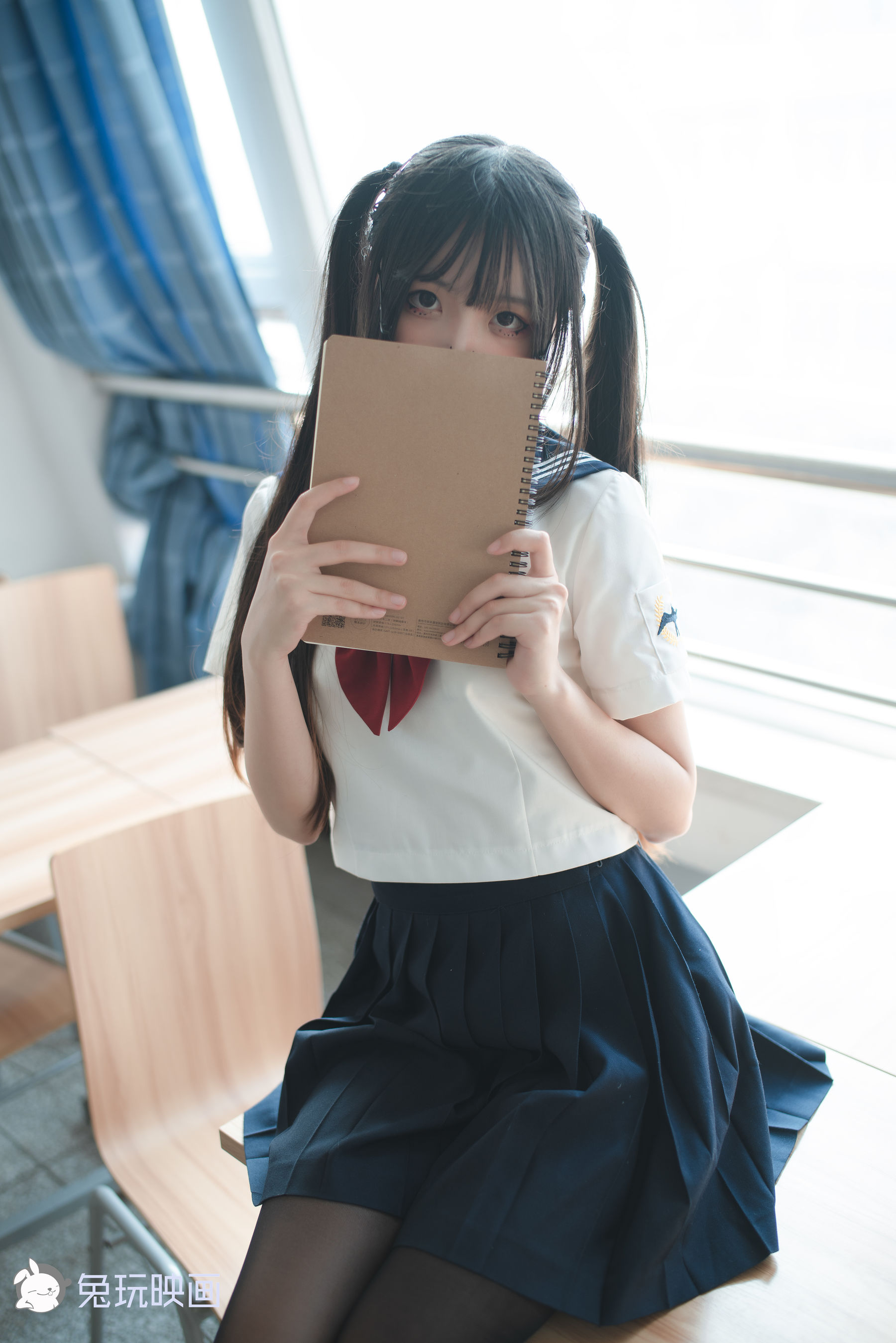 [兔玩映画] - JK制服 Vol.017 黑丝学妹