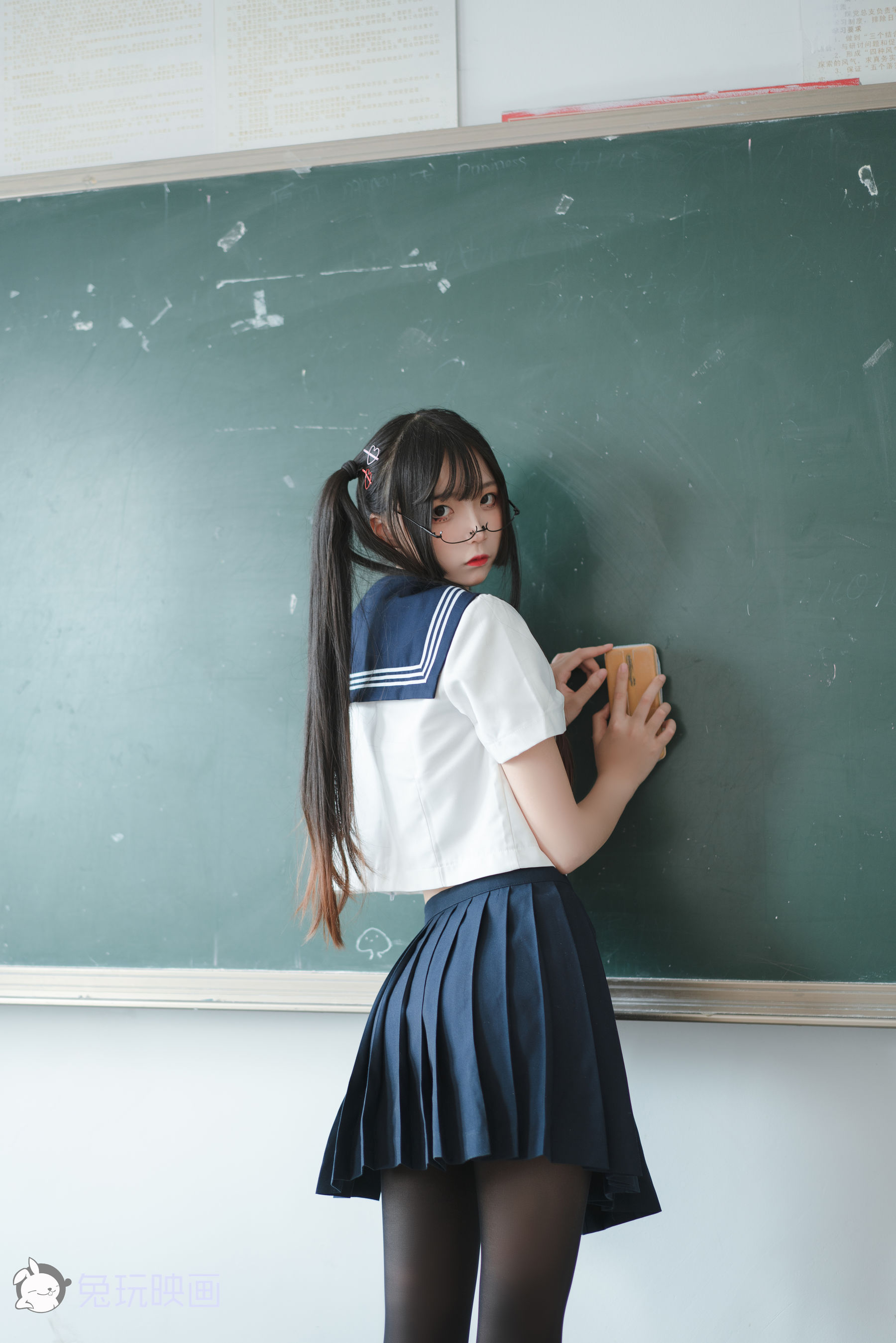 [兔玩映画] - JK制服 Vol.017 黑丝学妹