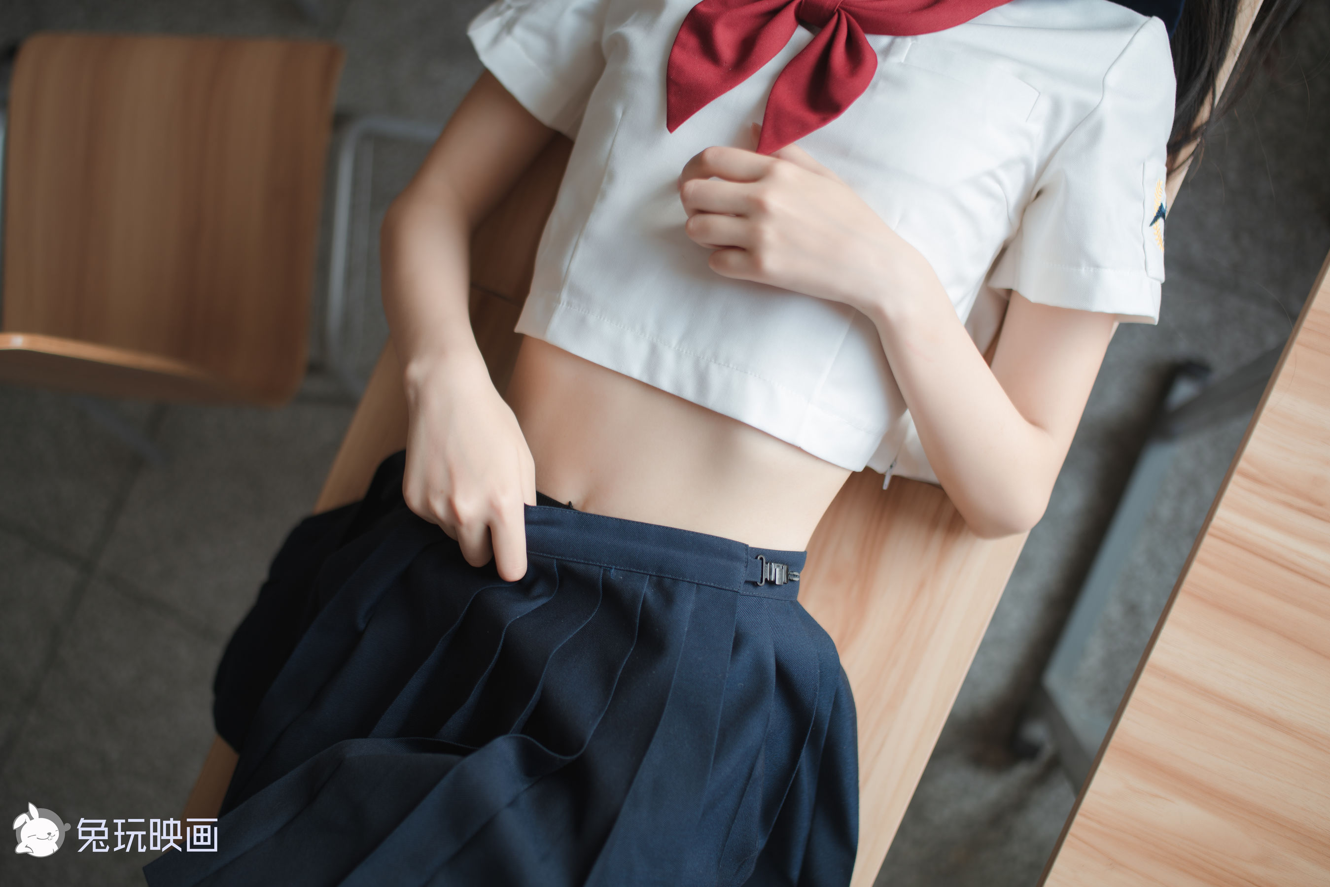 [兔玩映画] - JK制服 Vol.017 黑丝学妹