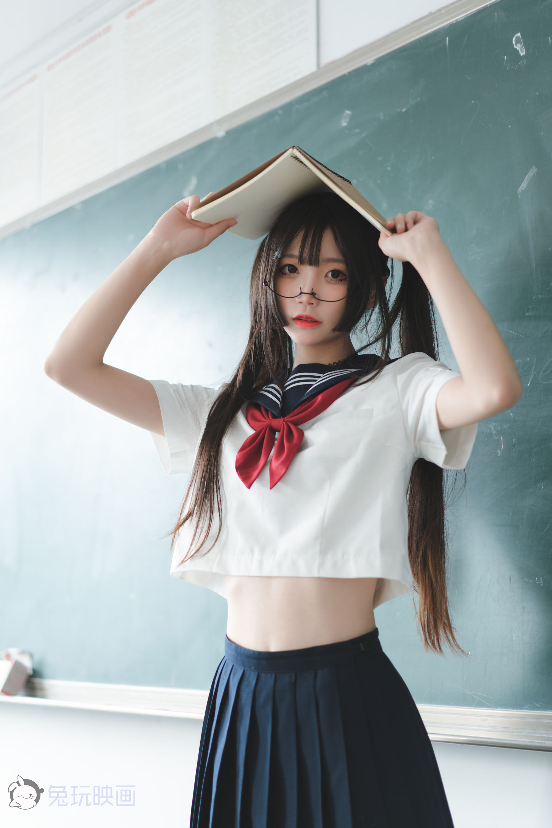 [兔玩映画] - JK制服 Vol.017 黑丝学妹