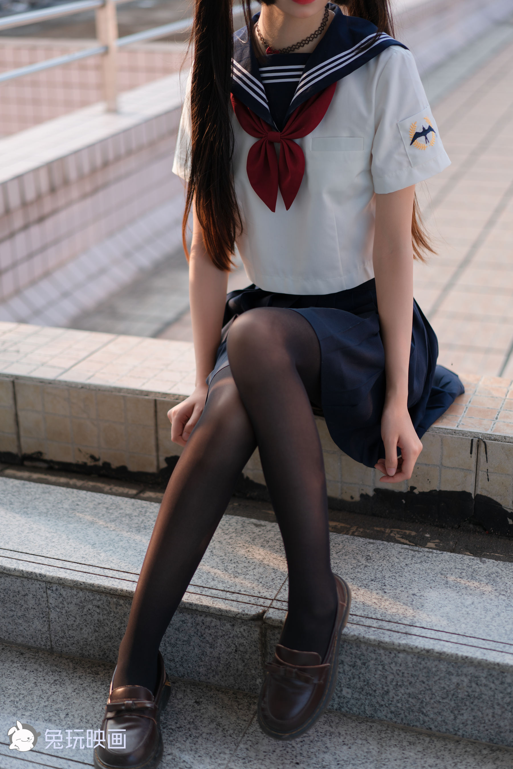 [兔玩映画] - JK制服 Vol.017 黑丝学妹