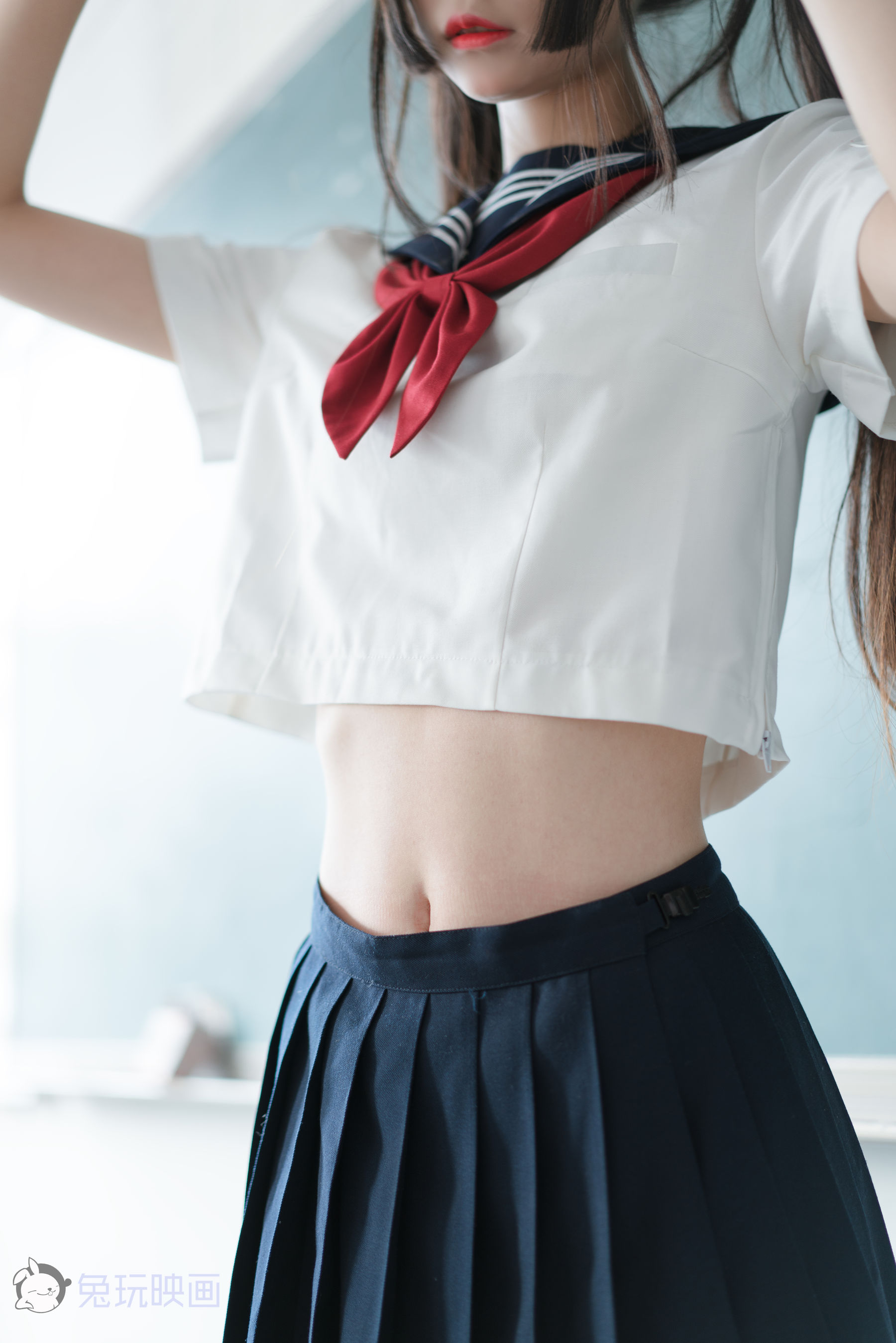 [兔玩映画] - JK制服 Vol.017 黑丝学妹
