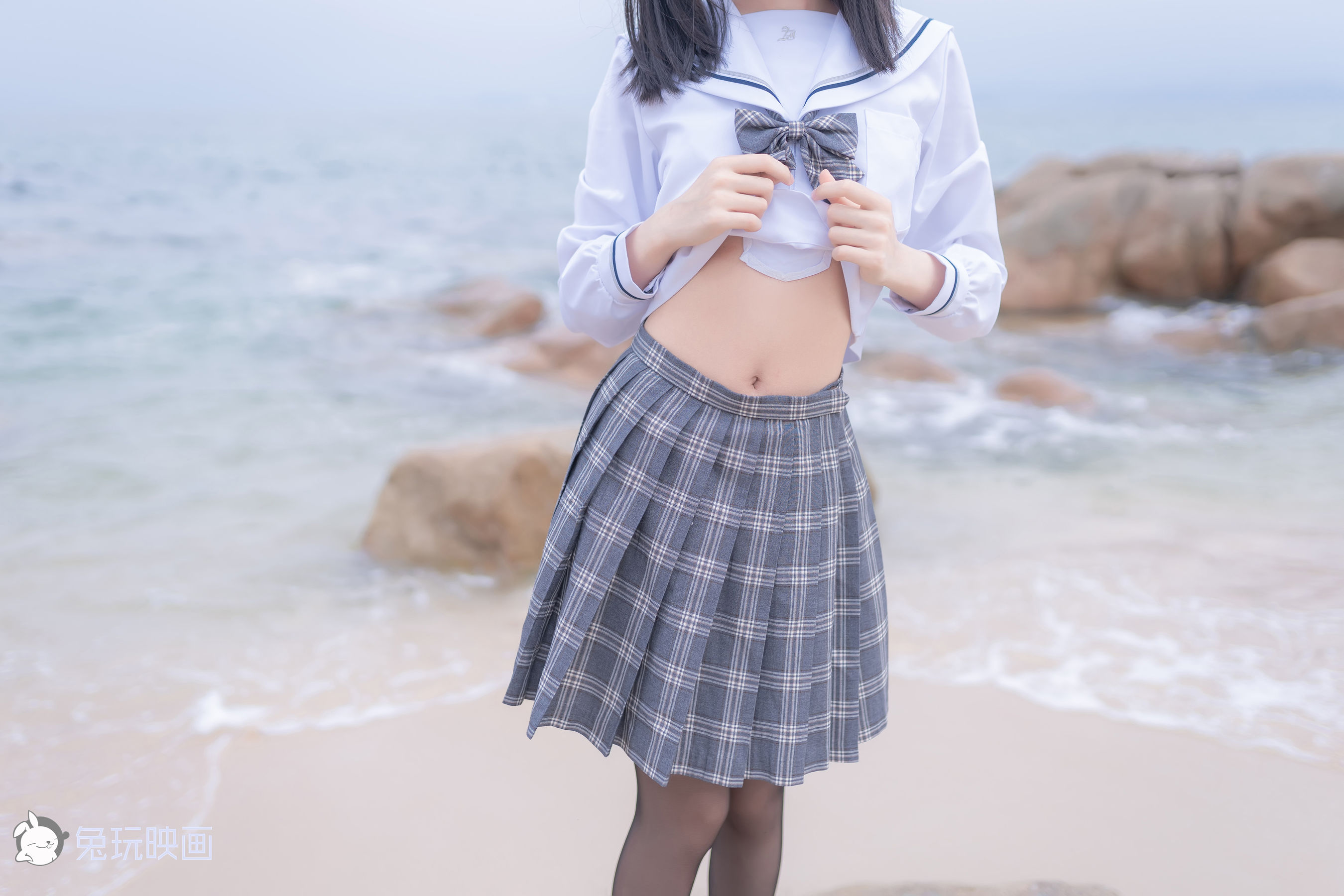 [兔玩映画] - JK制服 Vol.018 去海边吧