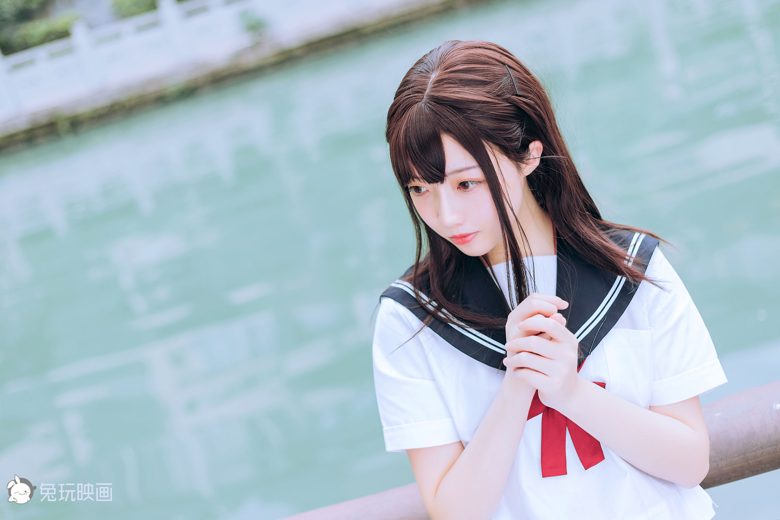 [兔玩映画] - JK制服 Vol.019 绿意葱茏