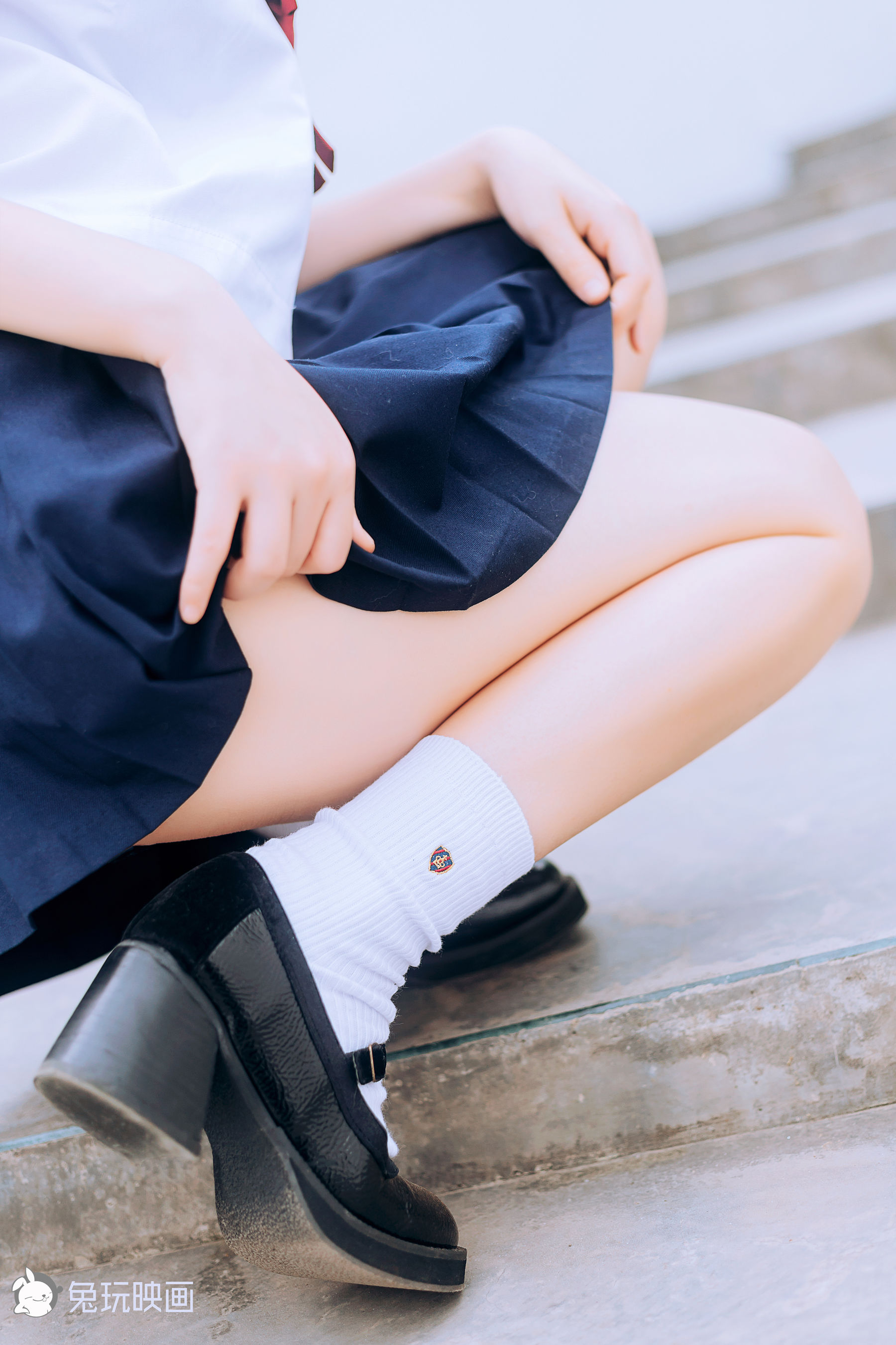 [兔玩映画] - JK制服 Vol.019 绿意葱茏