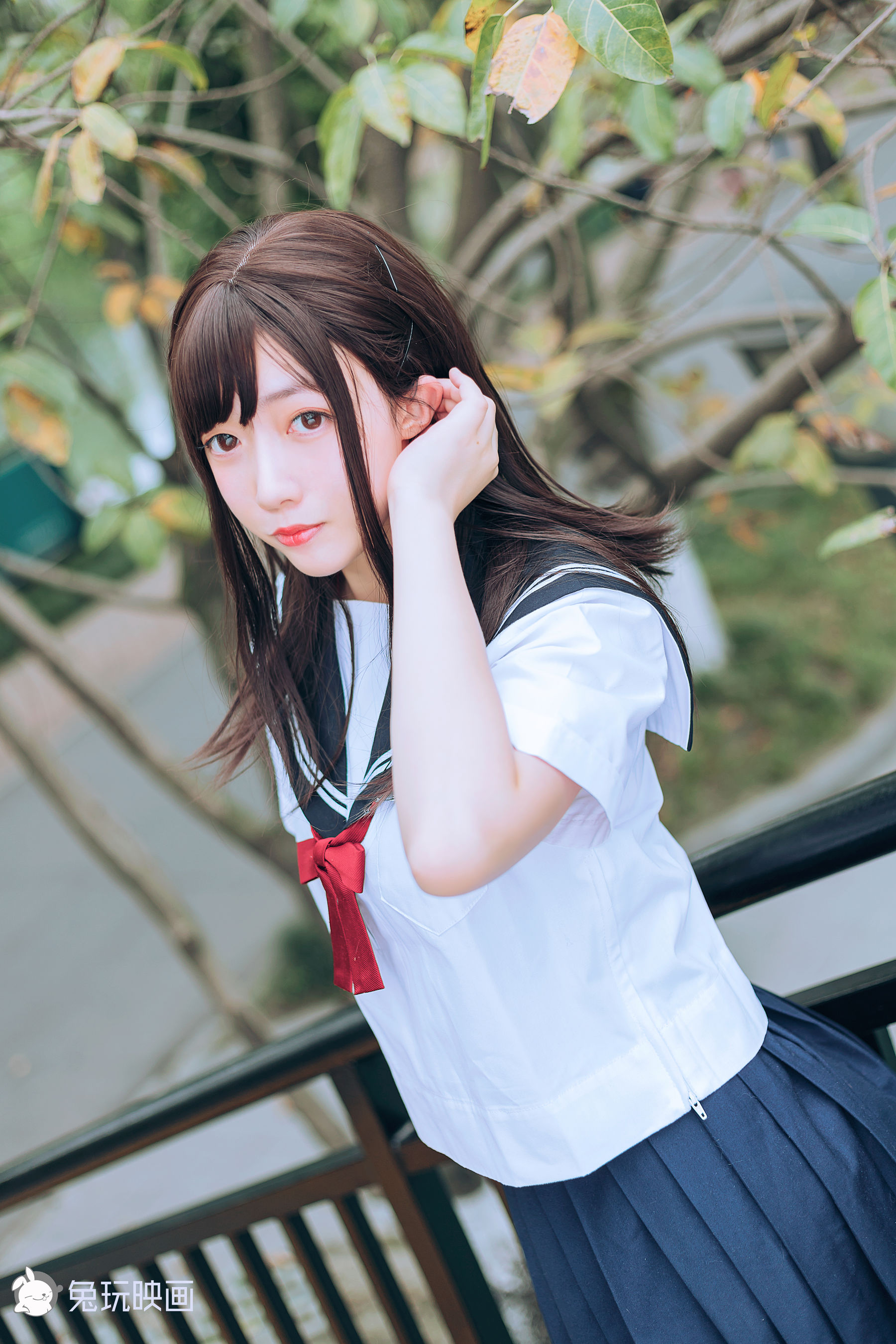 [兔玩映画] - JK制服 Vol.019 绿意葱茏