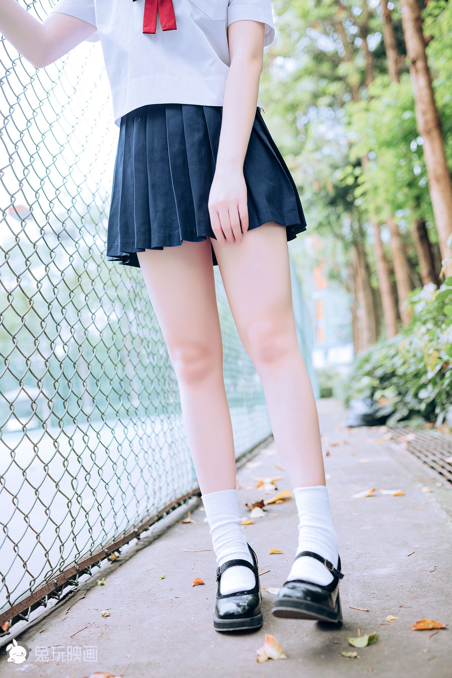 [兔玩映画] - JK制服 Vol.019 绿意葱茏