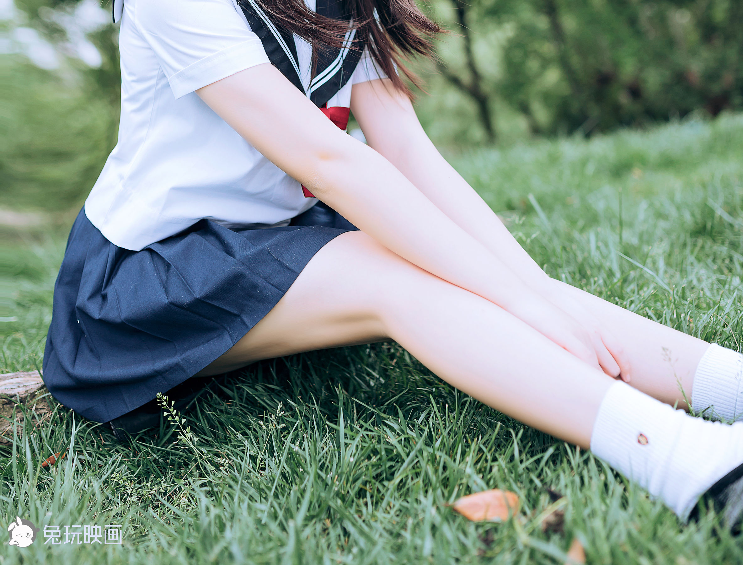 [兔玩映画] - JK制服 Vol.019 绿意葱茏
