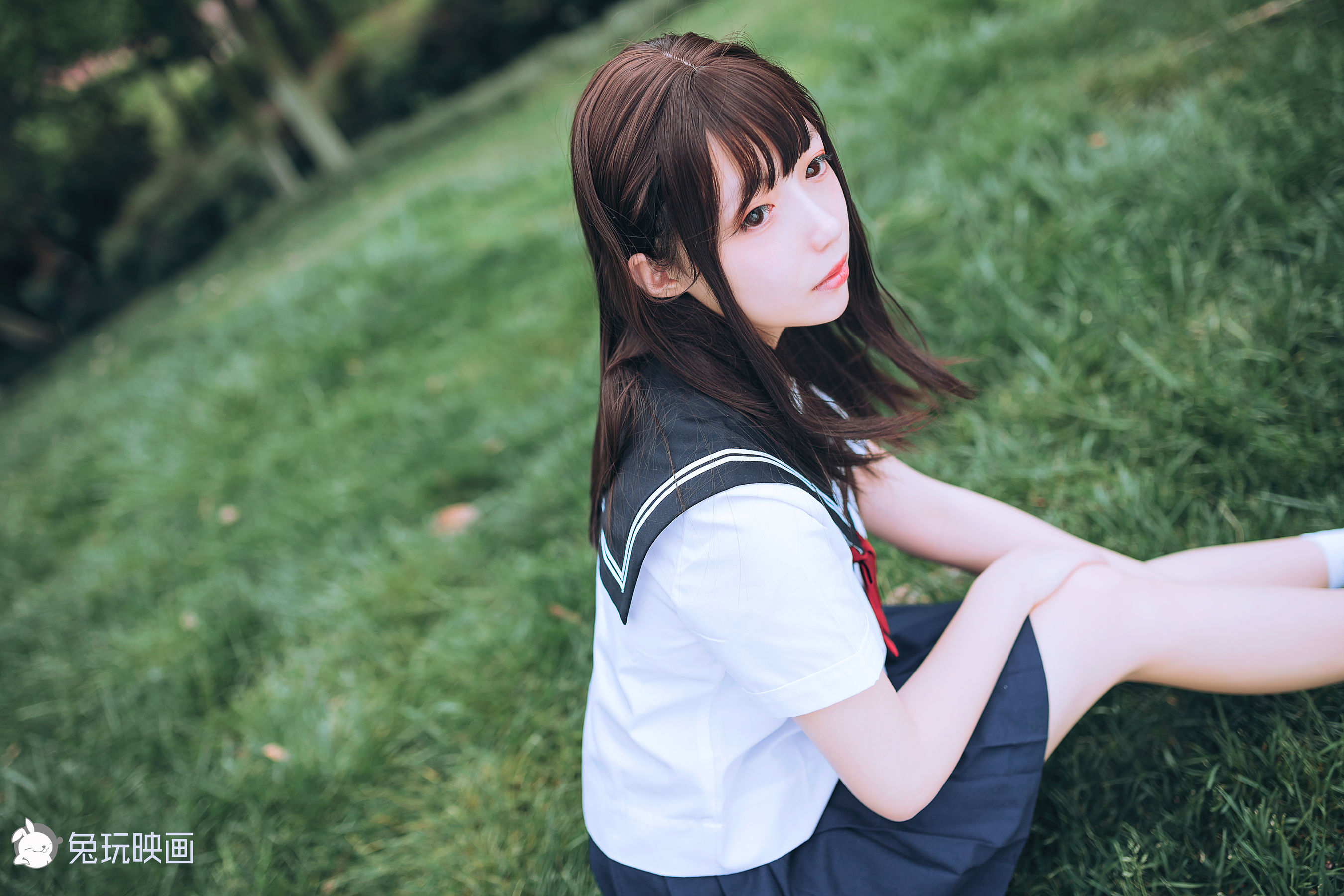 [兔玩映画] - JK制服 Vol.019 绿意葱茏