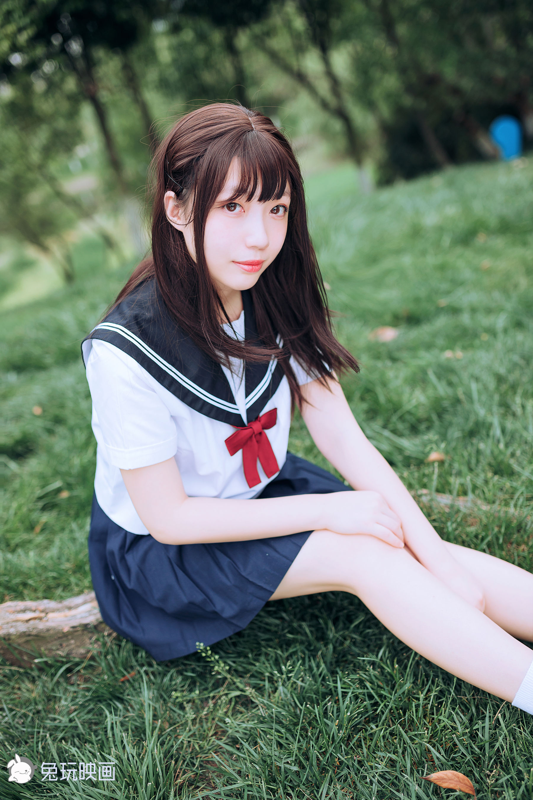 [兔玩映画] - JK制服 Vol.019 绿意葱茏