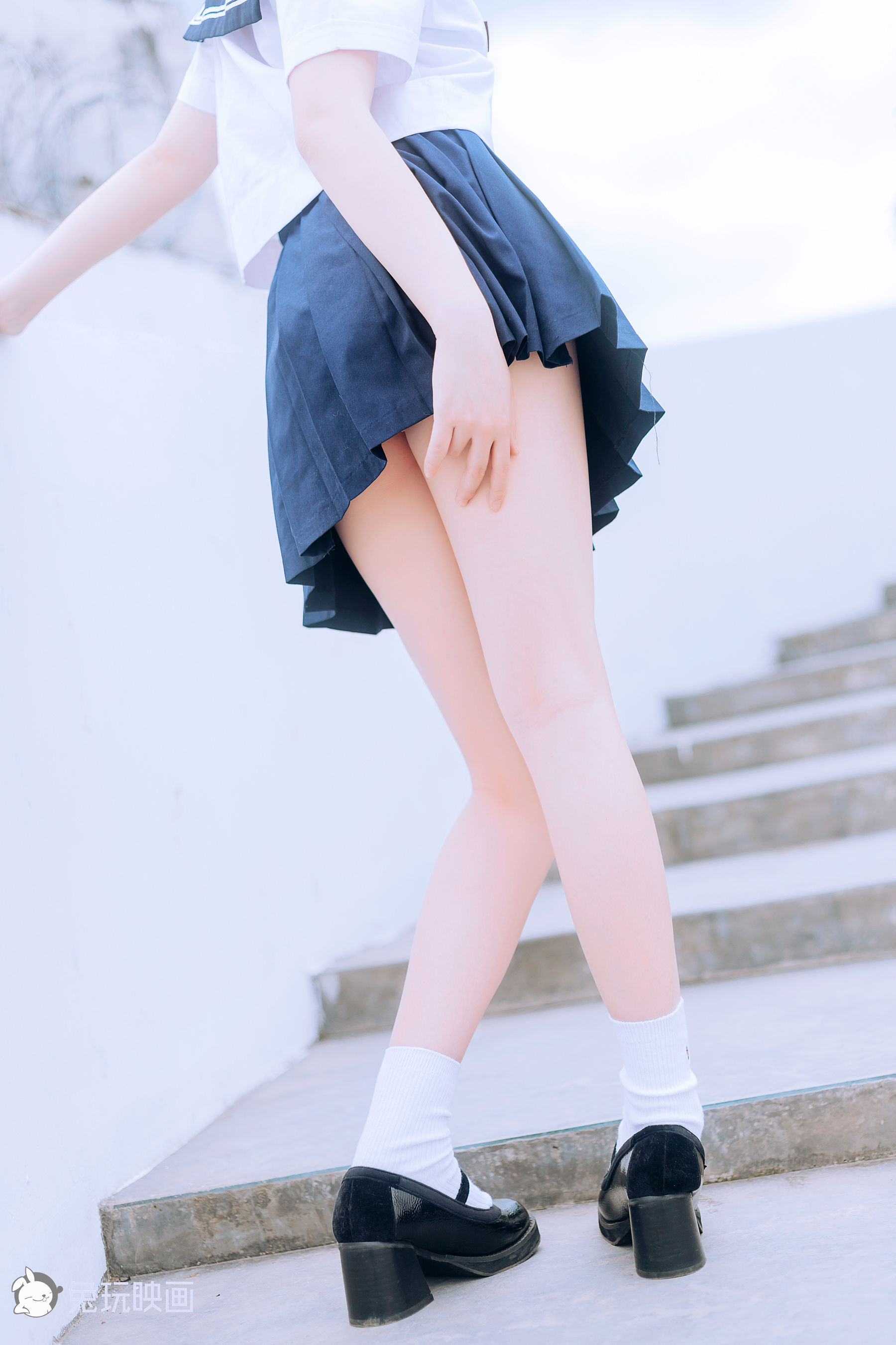 [兔玩映画] - JK制服 Vol.019 绿意葱茏