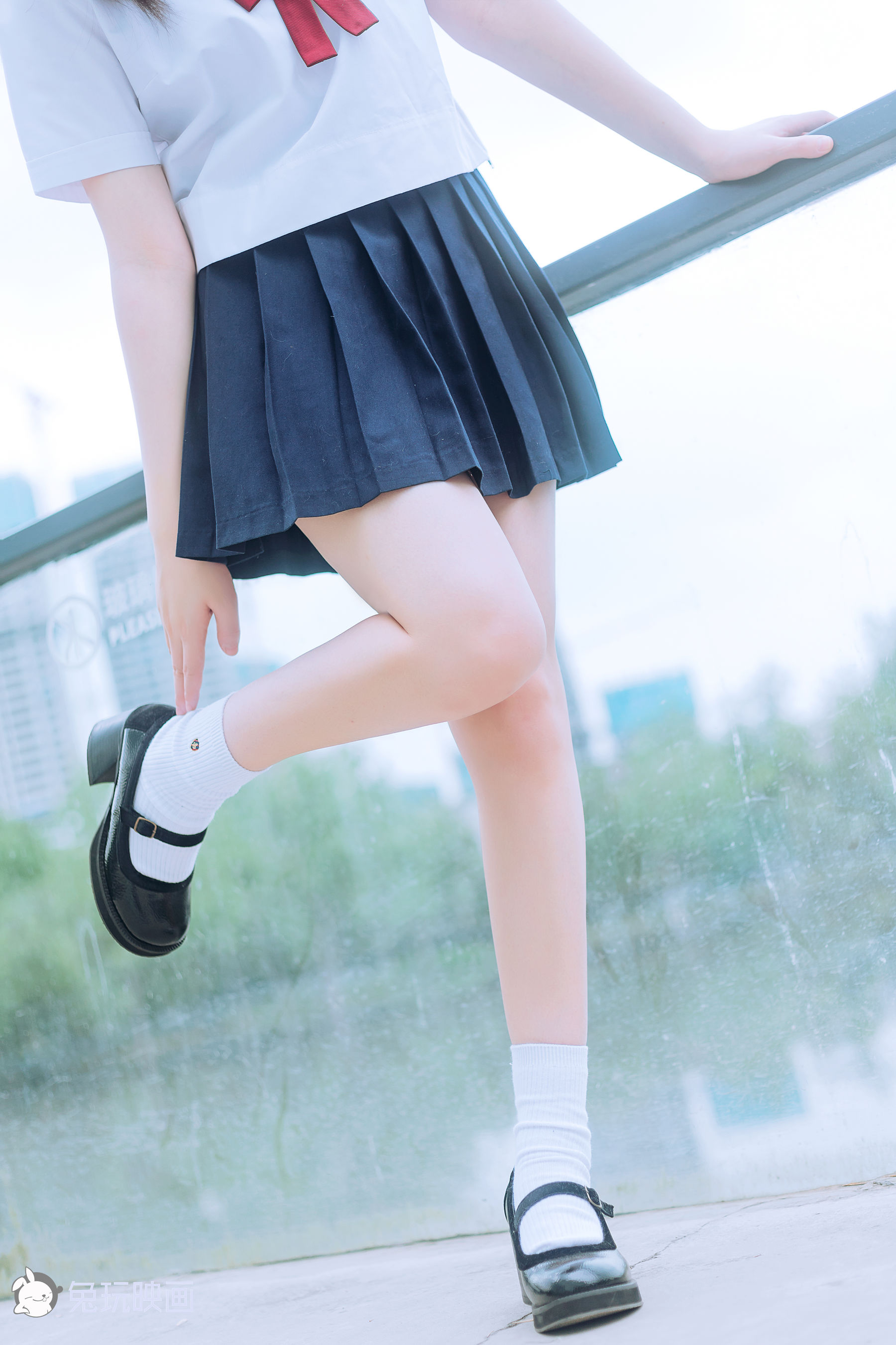 [兔玩映画] - JK制服 Vol.019 绿意葱茏