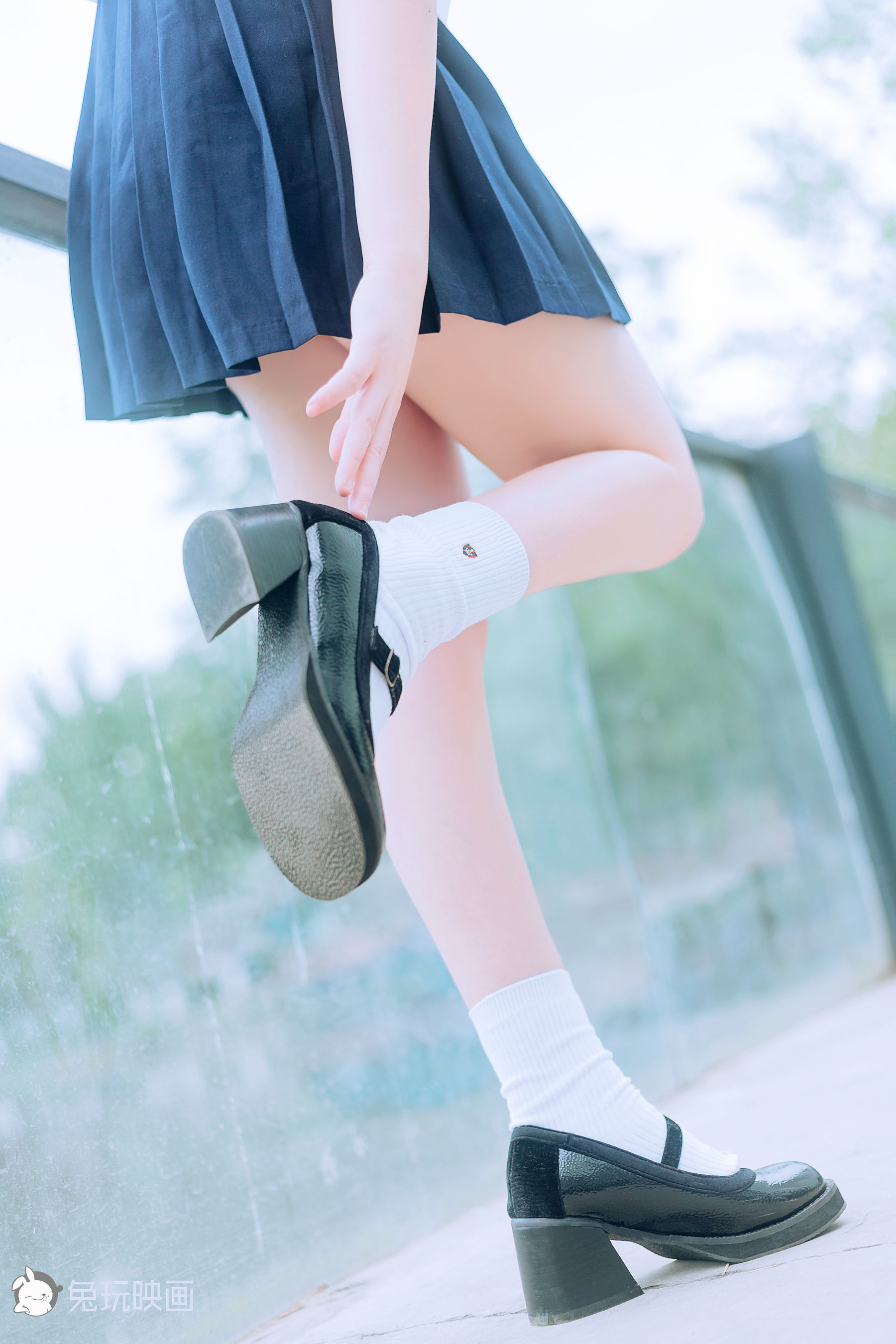 [兔玩映画] - JK制服 Vol.019 绿意葱茏