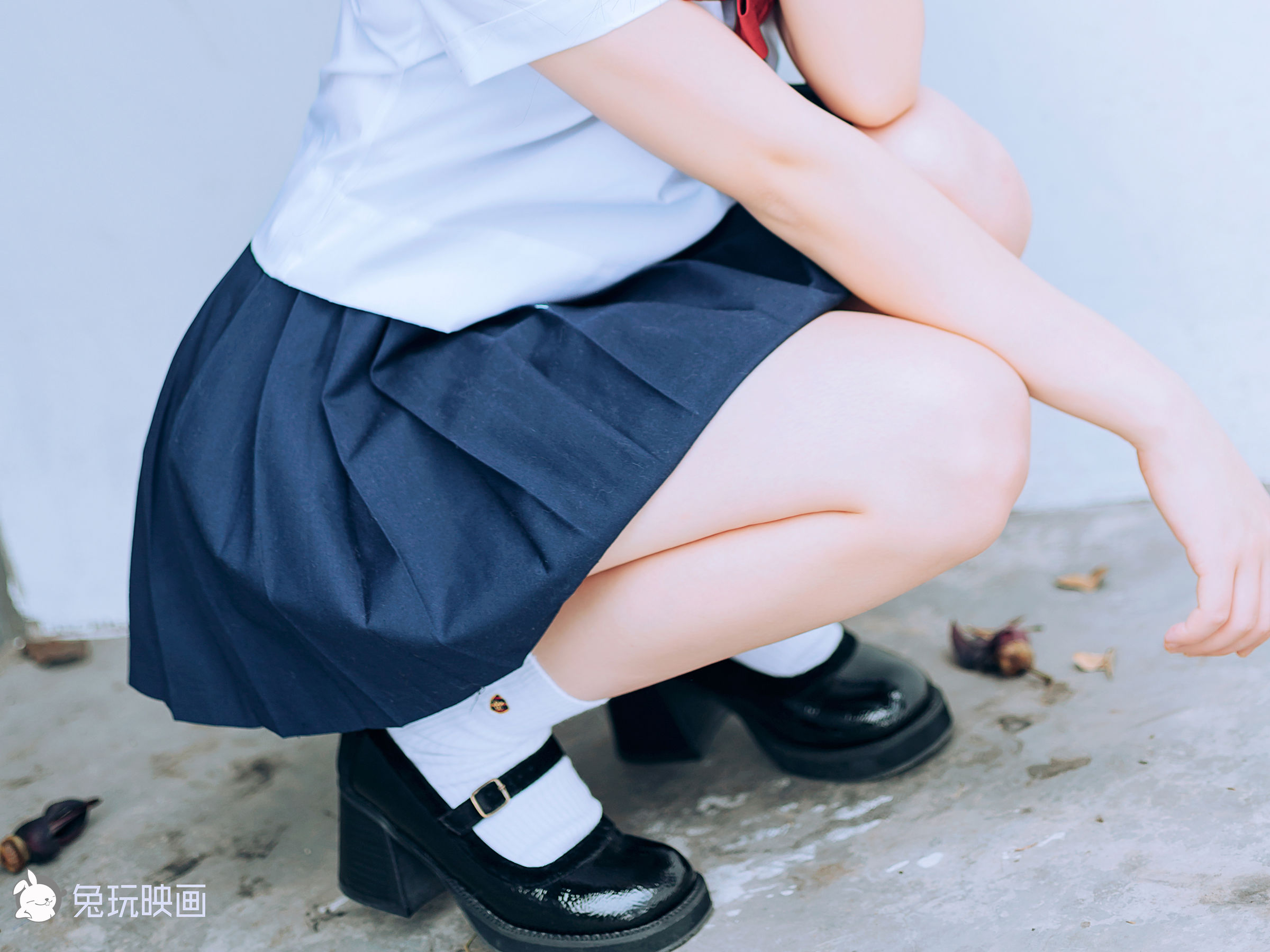 [兔玩映画] - JK制服 Vol.019 绿意葱茏