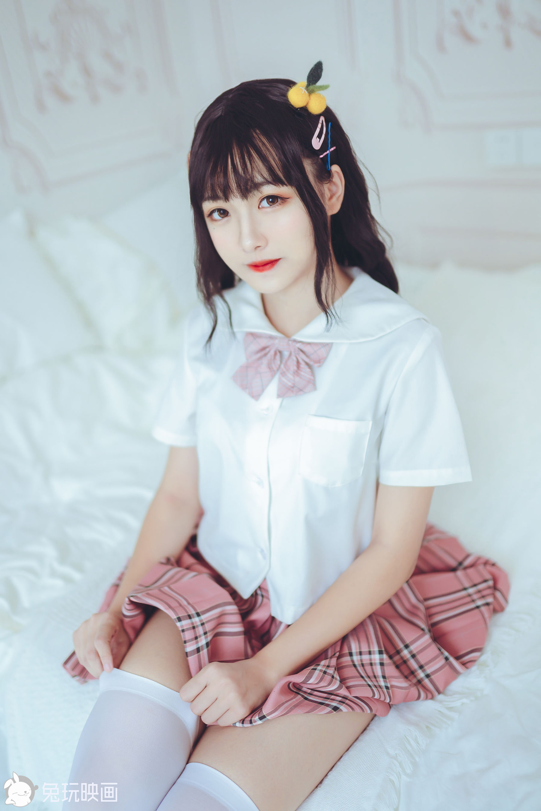 [兔玩映画] - JK制服 Vol.028 红粉佳人