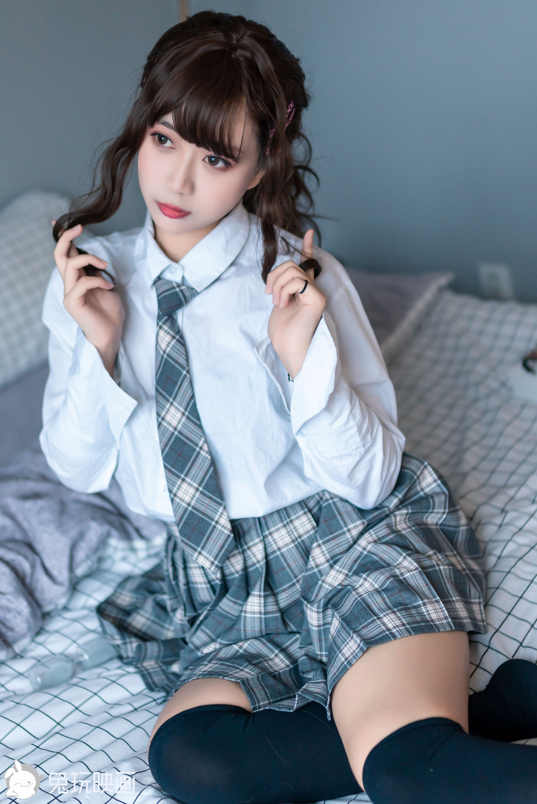 [兔玩映画] - JK制服 Vol.037 冬日民居