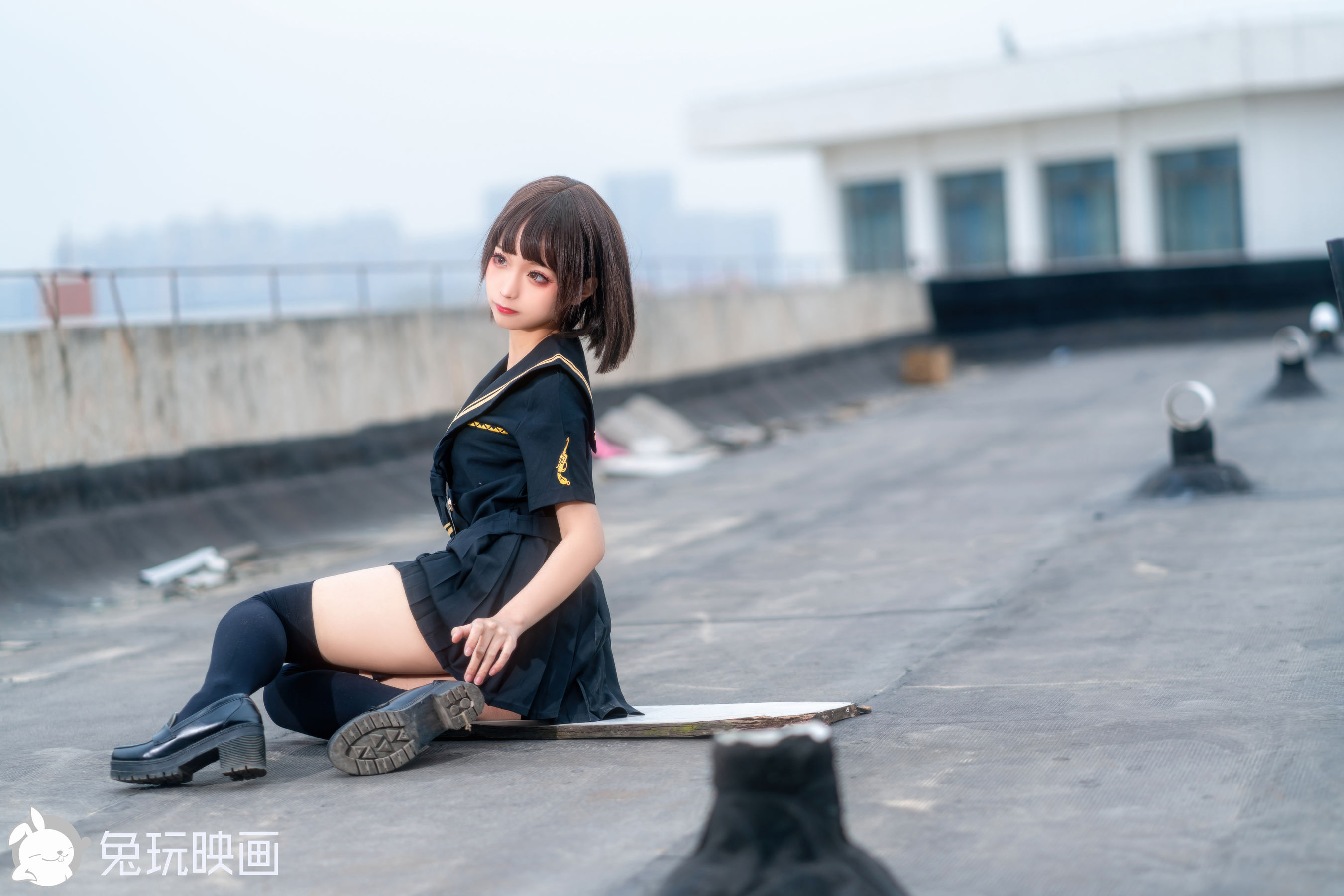 [兔玩映画] - JK制服 Vol.041 天台学妹