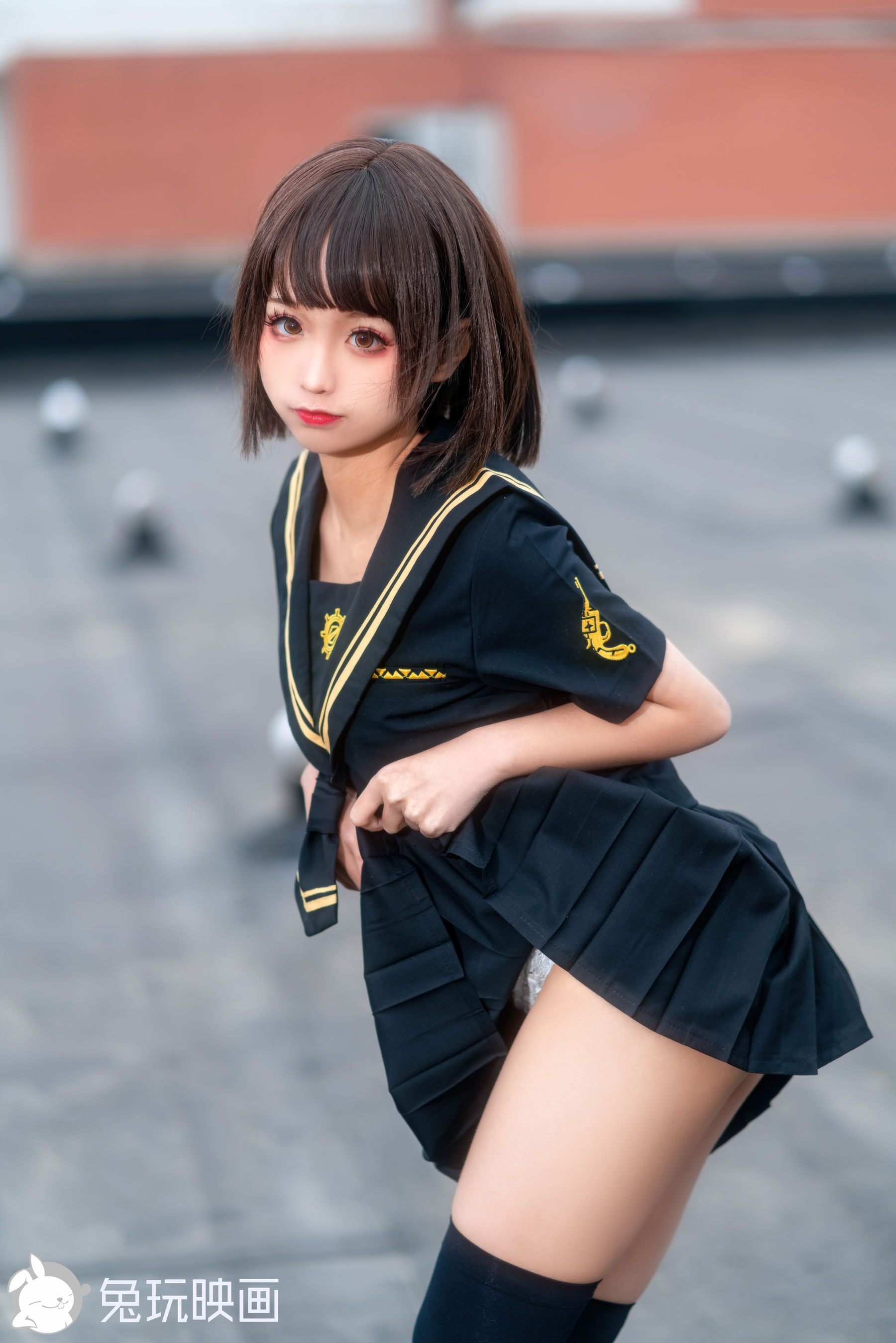 [兔玩映画] - JK制服 Vol.041 天台学妹