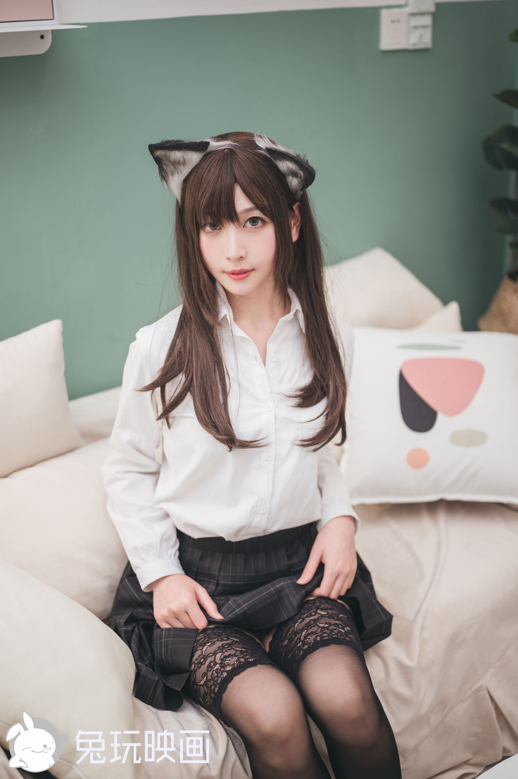 [兔玩映画] - JK制服 Vol.042 猫耳学姐