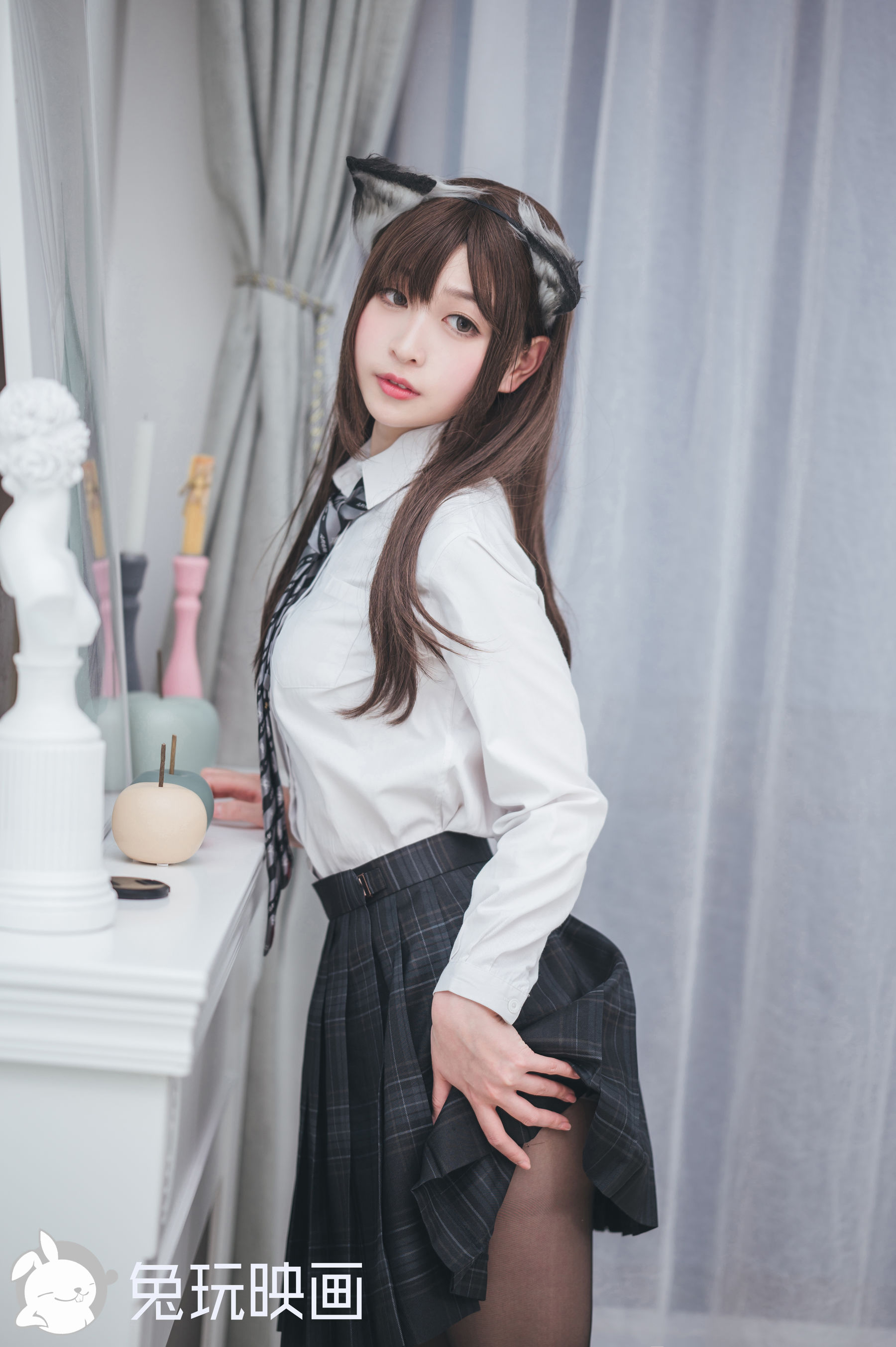 [兔玩映画] - JK制服 Vol.042 猫耳学姐